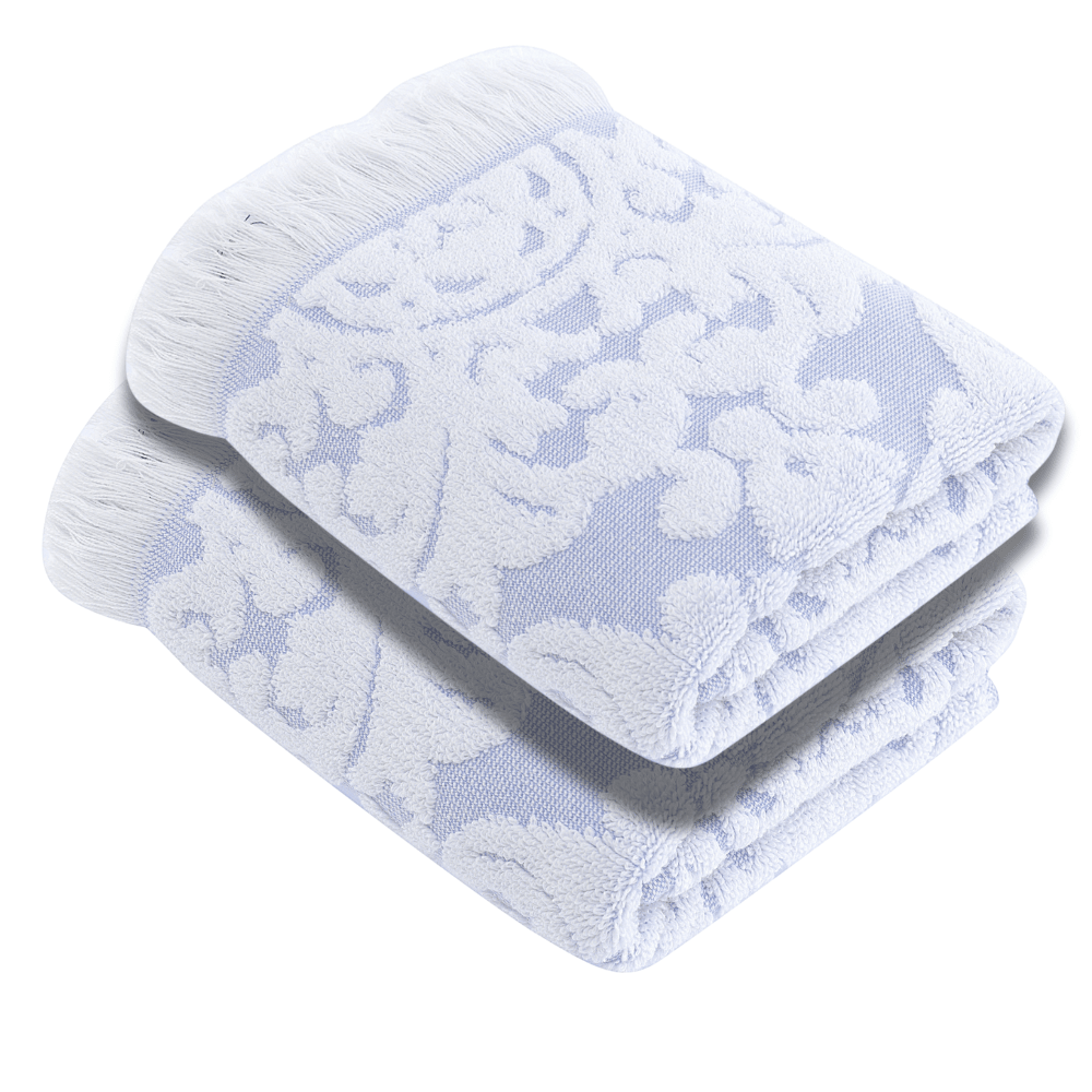 Luxury Turkish Bath Towels, 100% Turkish Cotton, Quick Drying, High Absorbency, Ultra Soft Towels For Home and Bath, Oversized 40"W x 60"L 2-Piece Bath Sheet, Violet Style - Wear Sierra