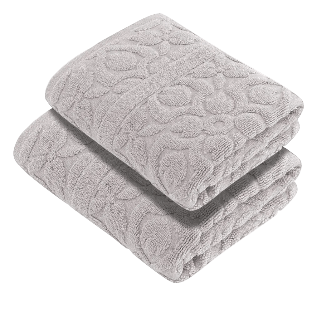 Luxury Turkish Bath Towels, 100% Turkish Cotton, Quick Drying, High Absorbency, Ultra Soft Towels For Home and Bath, Oversized 40"W x 60"L 2-Piece Plush Bath Sheets, Flora Style - Wear Sierra