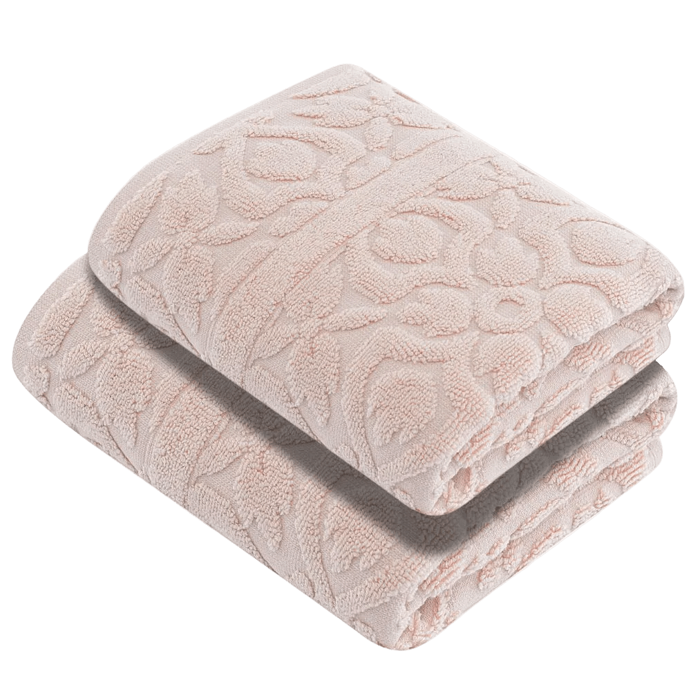 Luxury Turkish Bath Towels, 100% Turkish Cotton, Quick Drying, High Absorbency, Ultra Soft Towels For Home and Bath, Oversized 40"W x 60"L 2-Piece Plush Bath Sheets, Flora Style - Wear Sierra