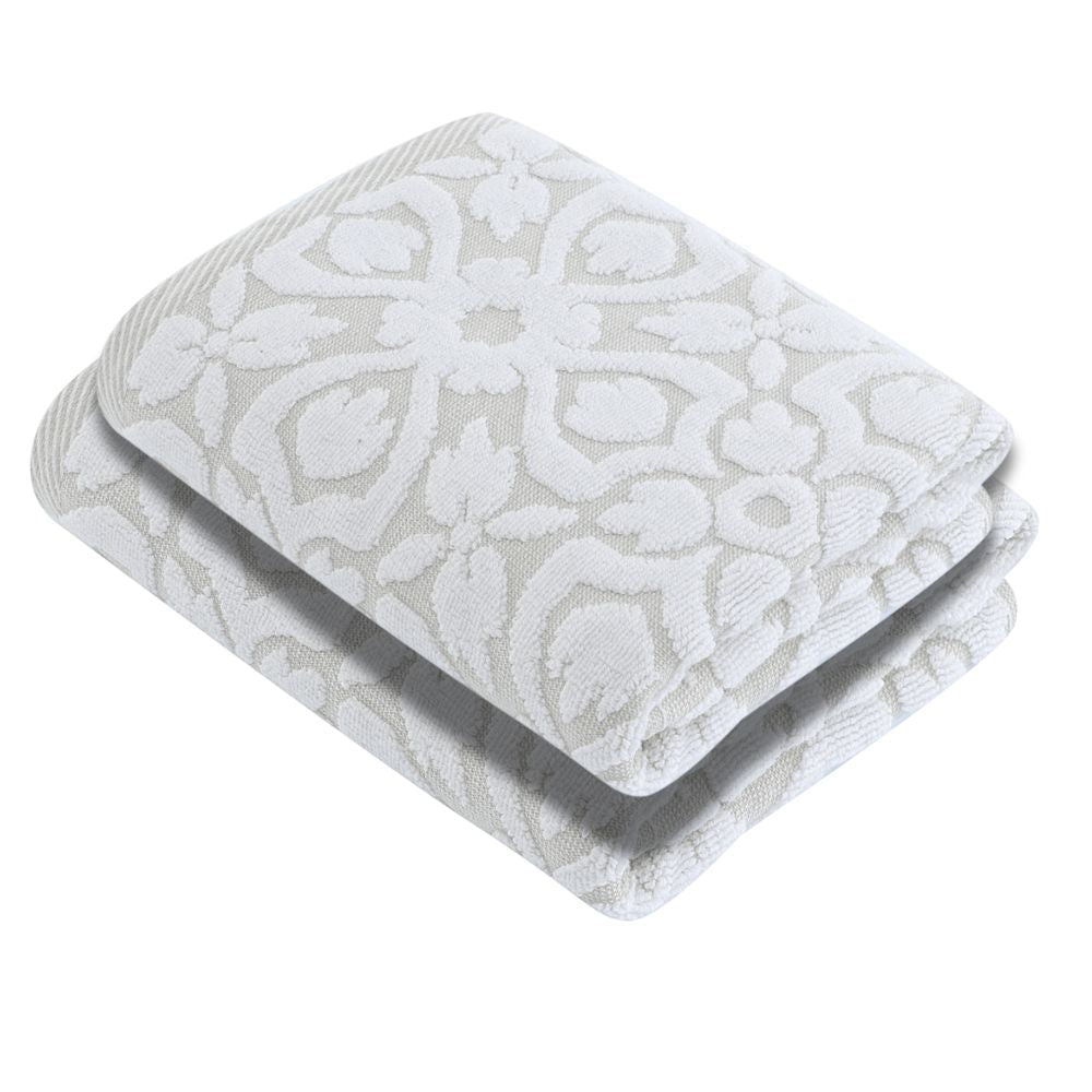 Luxury Turkish Hand Towels 100% Turkish Cotton, Quick Drying, High Absorbency, Ultra Soft Towels For Home and Bath, Oversized 20"W x 30"L 2-Piece Hand Towels, Bloom Style - Wear Sierra
