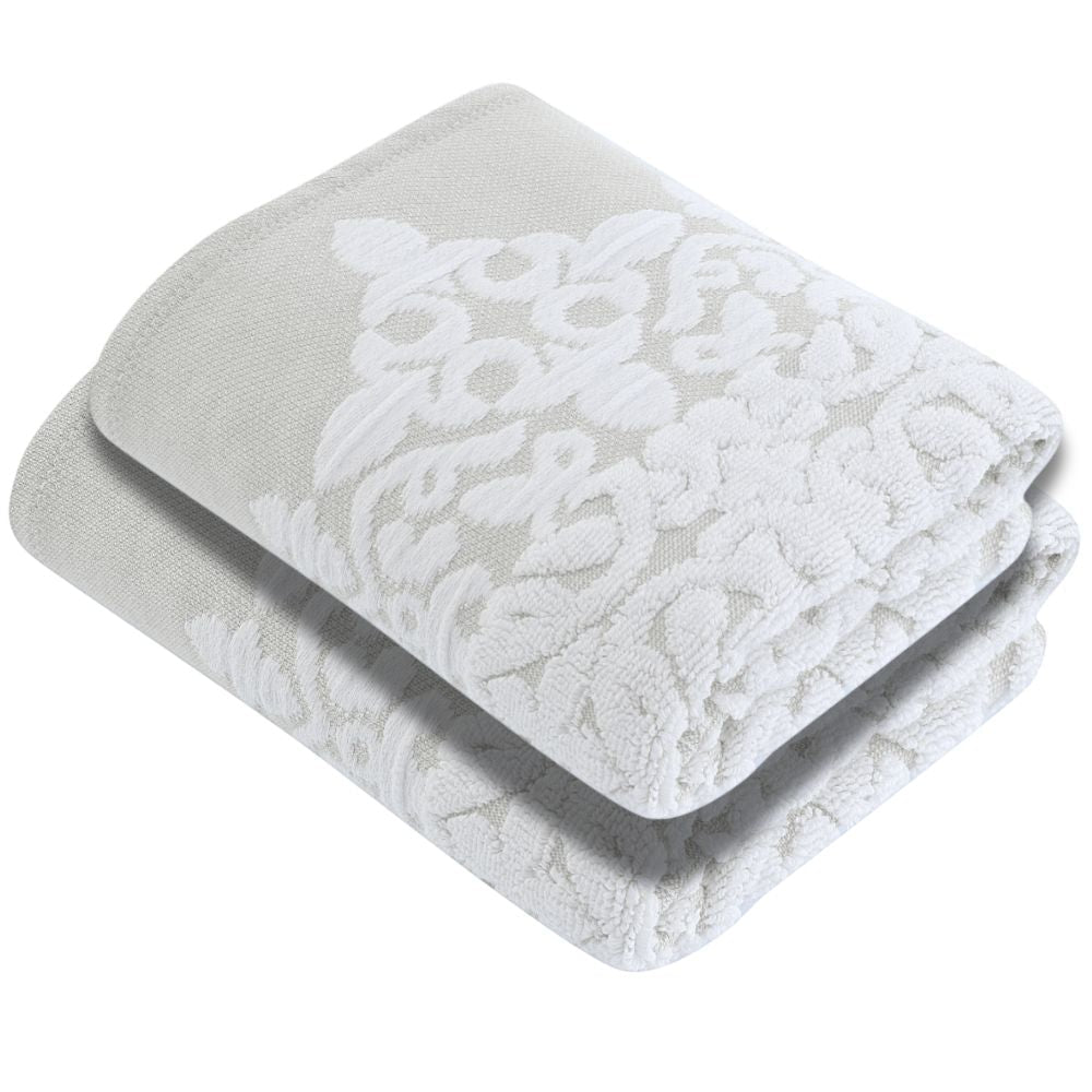 Luxury Turkish Hand Towels 100% Turkish Cotton, Quick Drying, High Absorbency, Ultra Soft Towels For Home and Bath, Oversized 20"W x 30"L 2-Piece Hand Towels, Charm Style - Wear Sierra