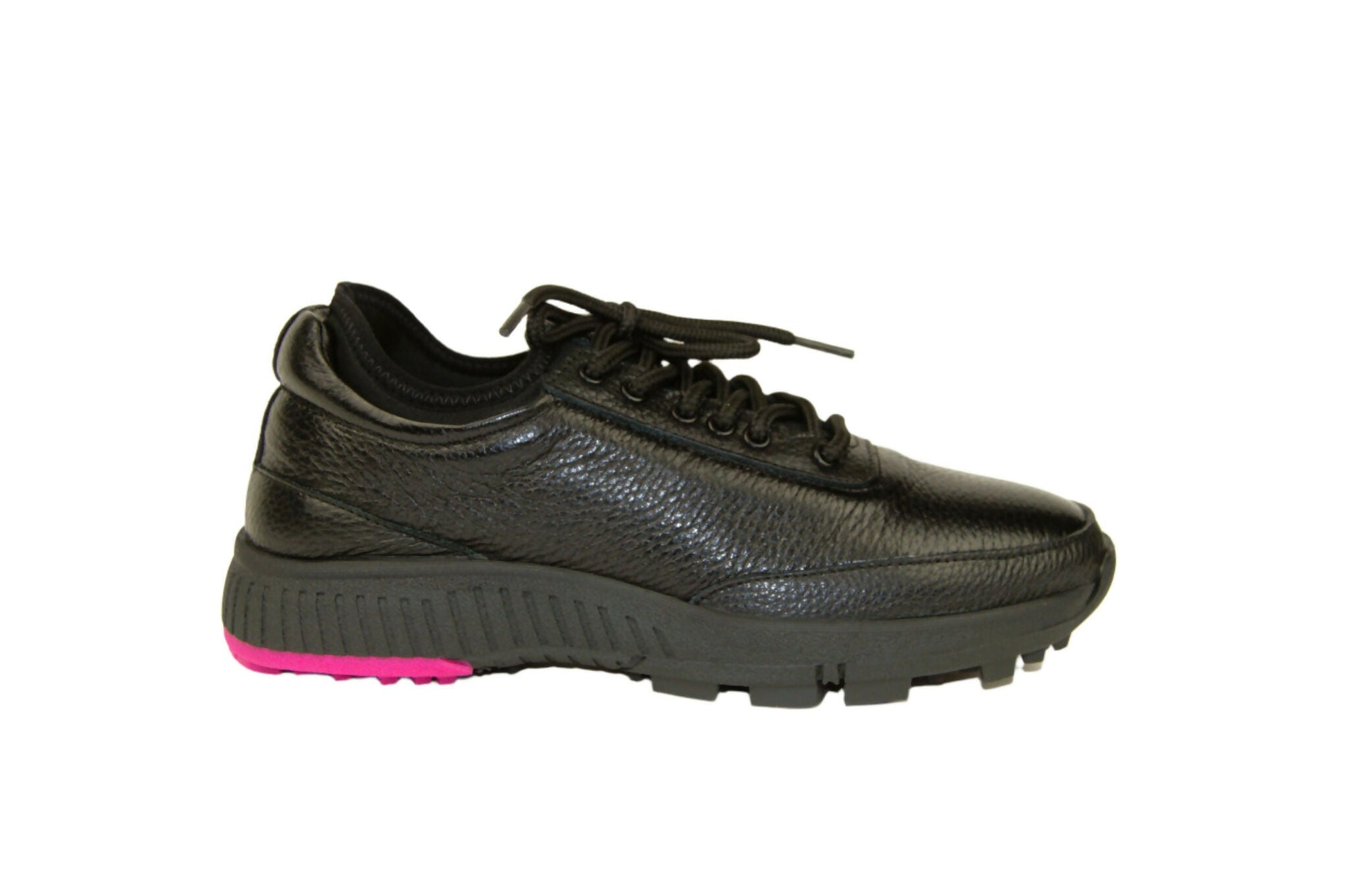 Lynx - Deerskin Women's Golf Shoes in Black and Pink - Wear Sierra