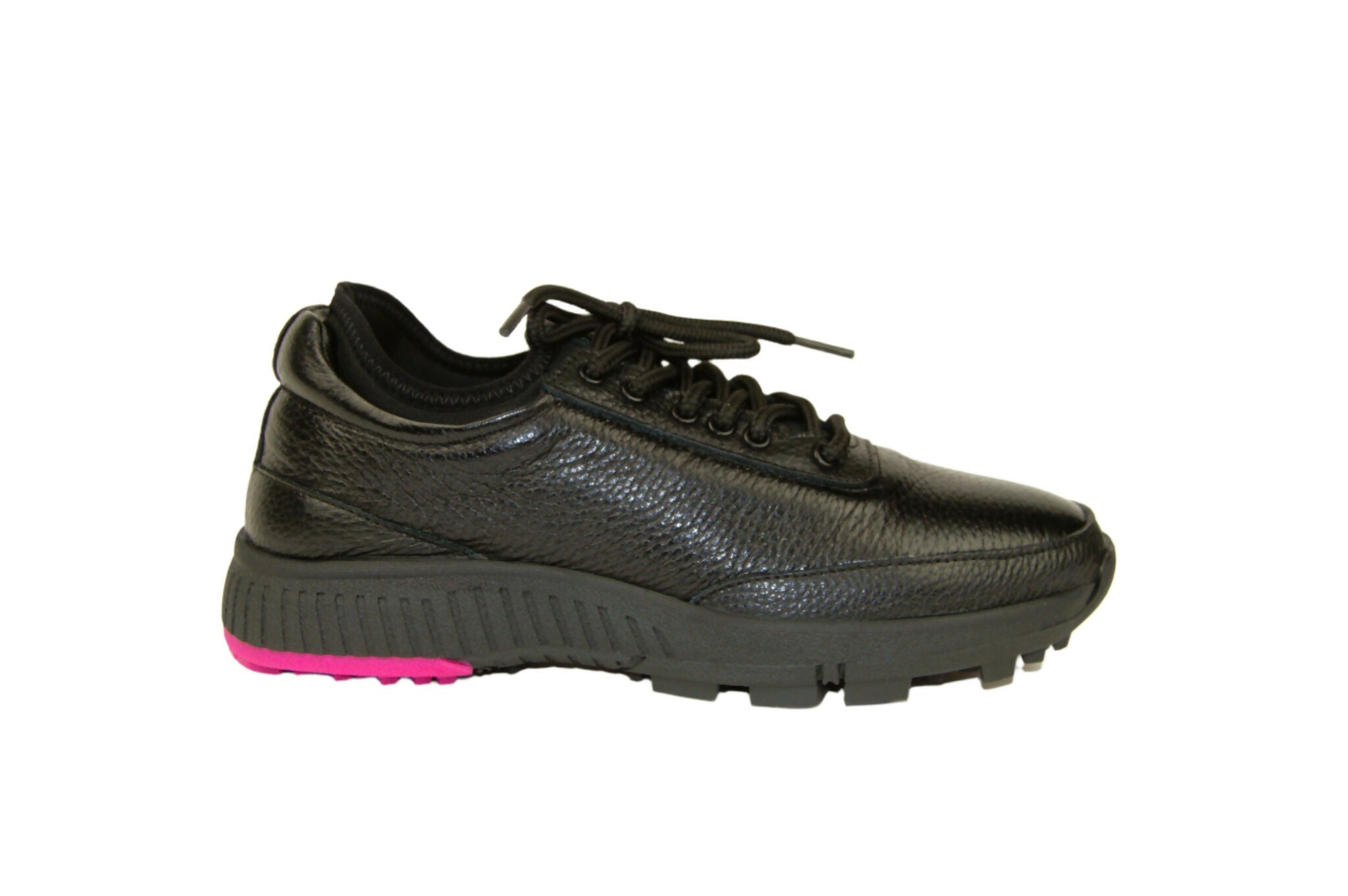 Lynx - Deerskin Women's Golf Shoes in Black and Pink - Wear Sierra