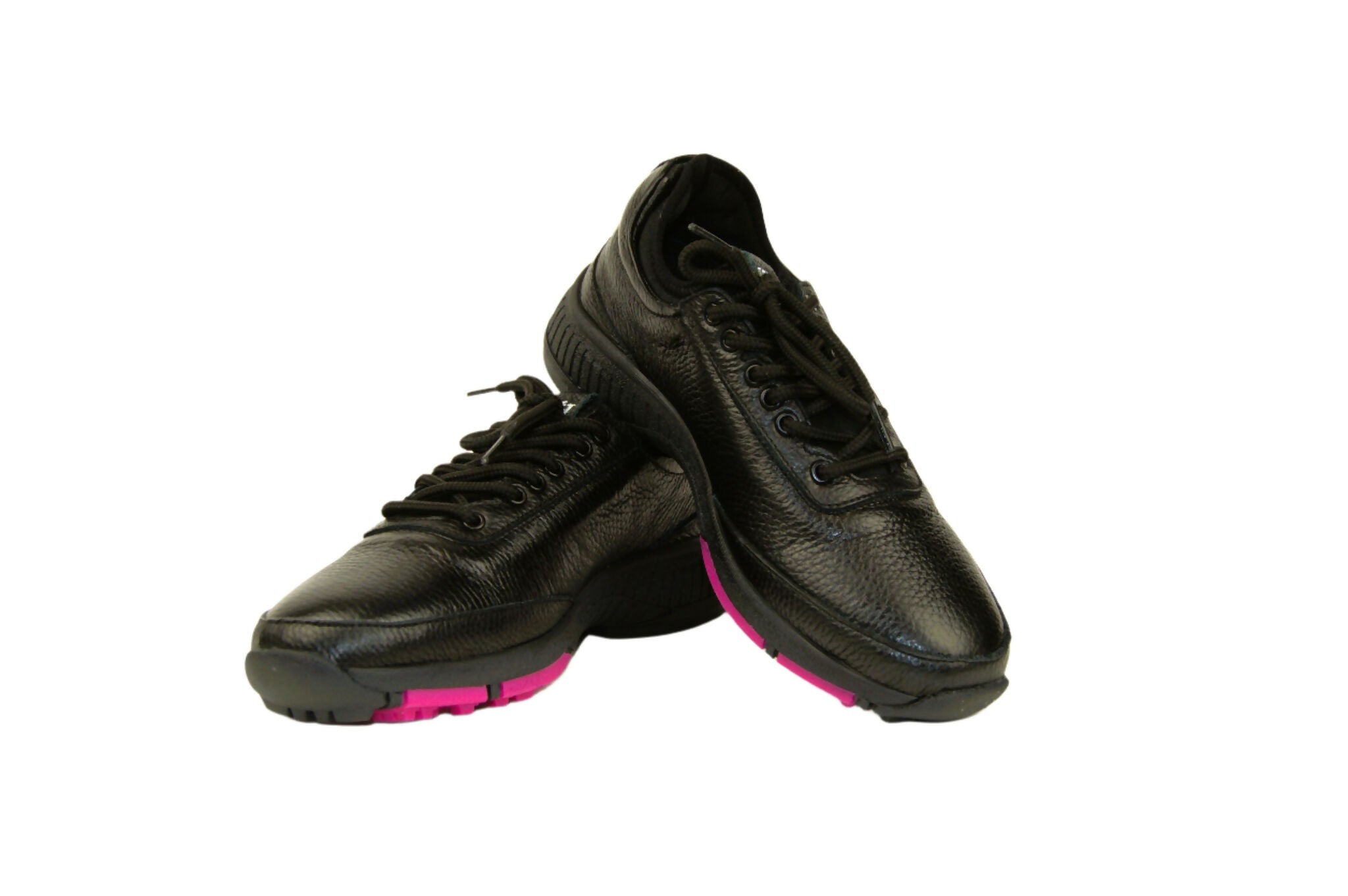 Lynx - Deerskin Women's Golf Shoes in Black and Pink - Wear Sierra