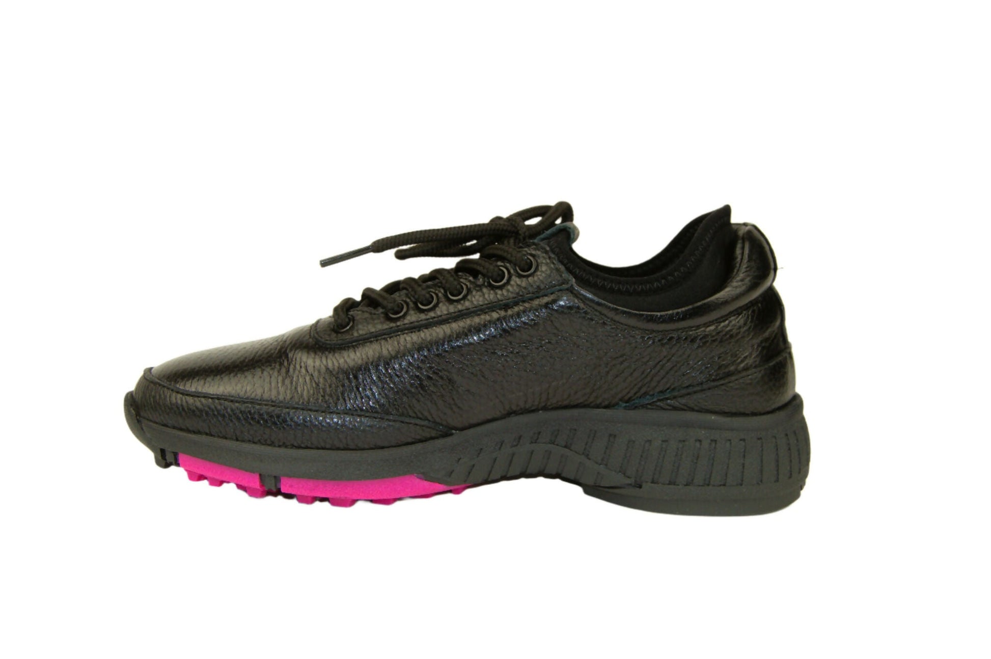 Lynx - Deerskin Women's Golf Shoes in Black and Pink - Wear Sierra
