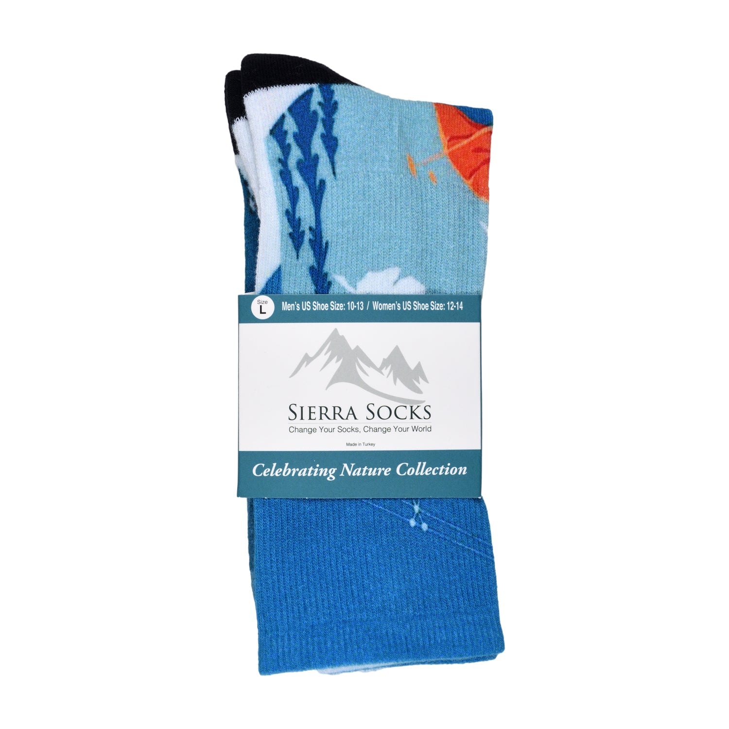 Men & Women's CoolMax Knee-High Socks, Nature Inspired Collection for Men & Women Eco-Friendly Knee High Socks - Wear Sierra