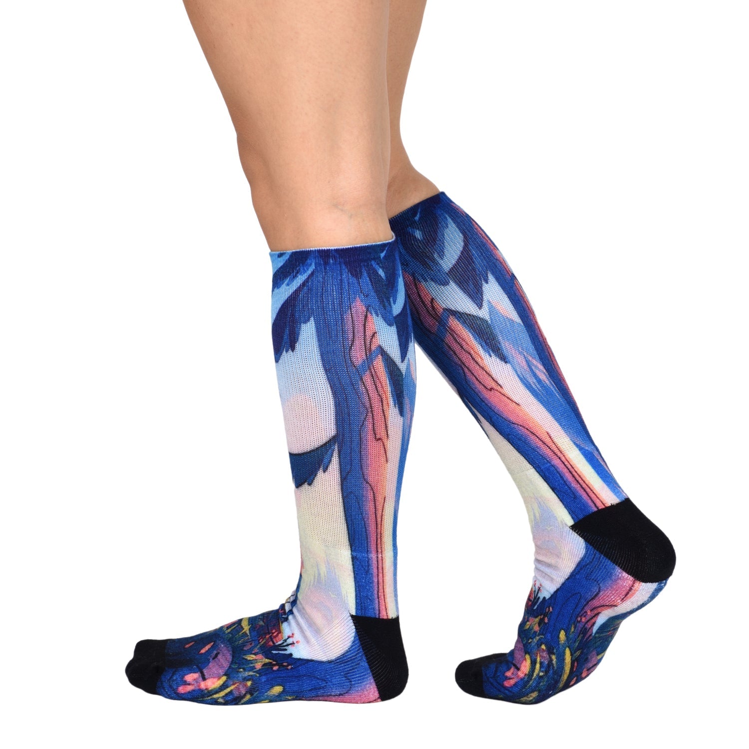 Men & Women's CoolMax Knee-High Socks, Nature Inspired Collection for Men & Women Eco-Friendly Knee High Socks - Wear Sierra