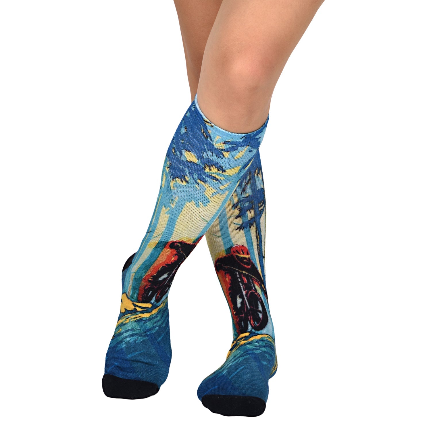 Men & Women's CoolMax Knee-High Socks, Nature Inspired Collection for Men & Women Eco-Friendly Knee High Socks - Wear Sierra