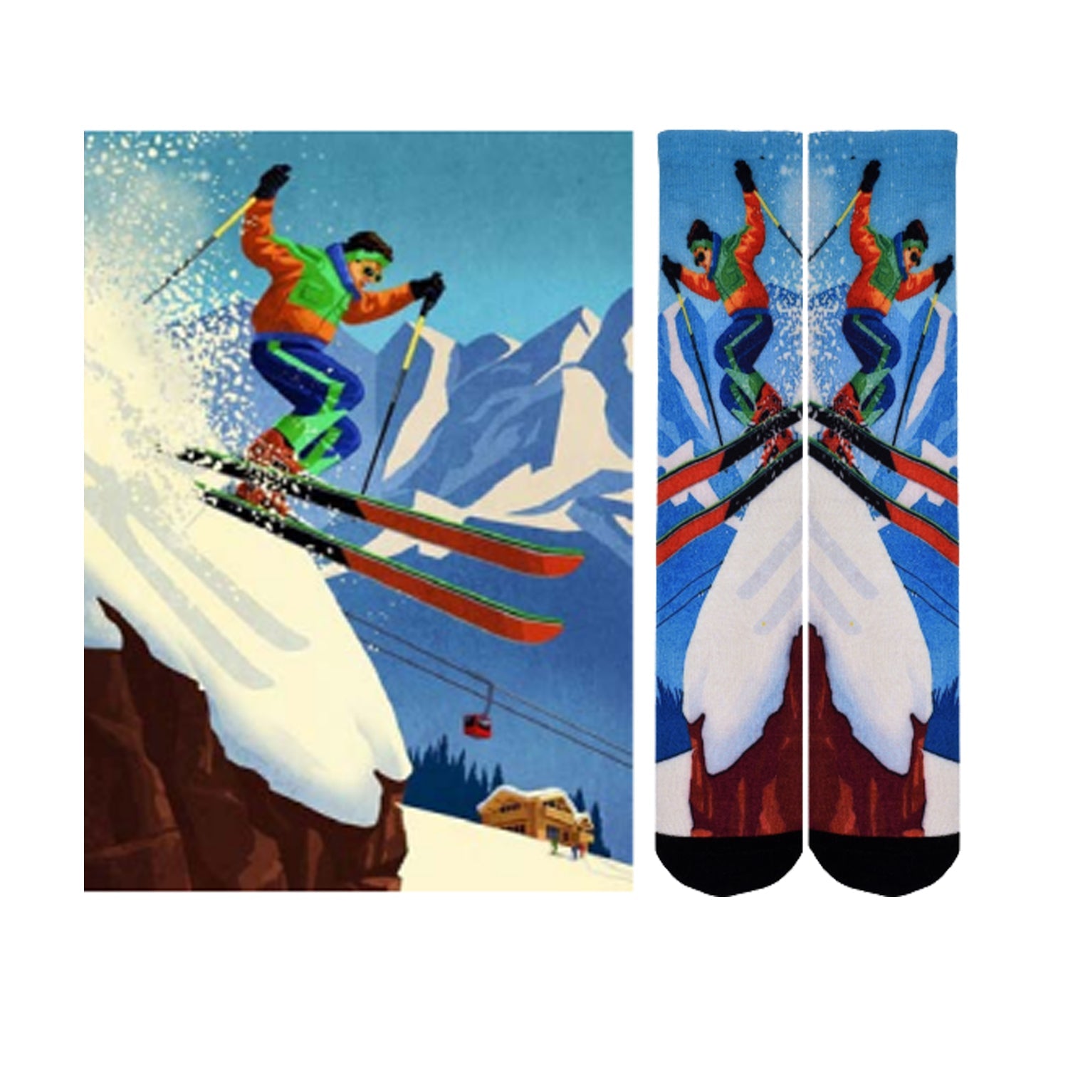 Men & Women's CoolMax Knee-High Socks, Nature Inspired Collection for Men & Women Eco-Friendly Knee High Socks - Wear Sierra