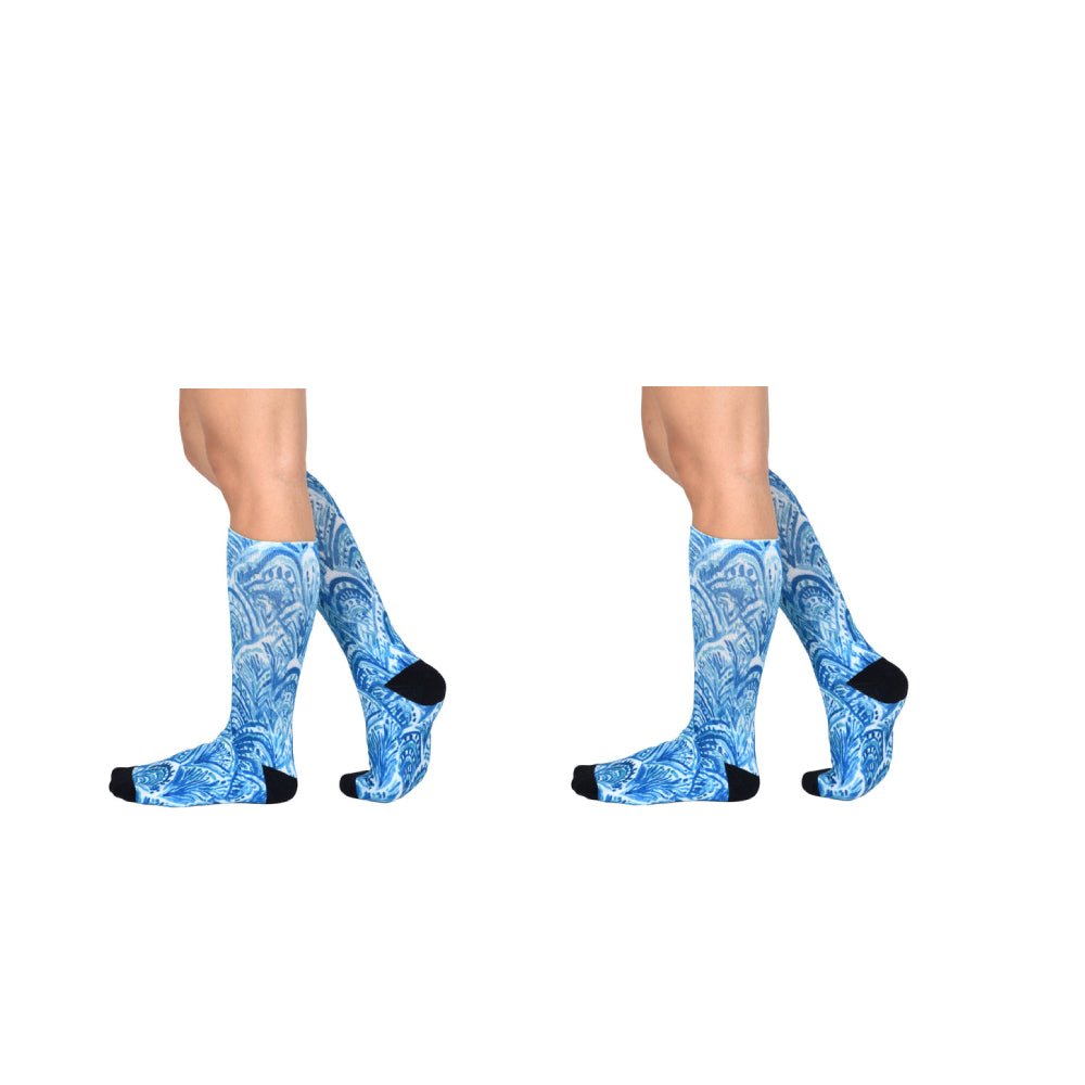 Men & Women's CoolMax Knee-High Socks, Nature Inspired Collection for Men & Women Eco-Friendly Knee High Socks - Wear Sierra