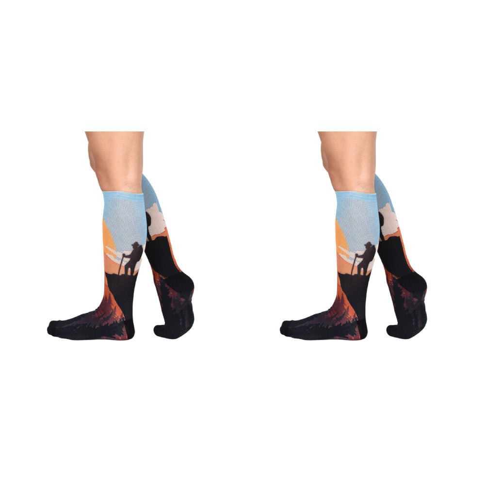 Men & Women's CoolMax Knee-High Socks, Nature Inspired Collection for Men & Women Eco-Friendly Knee High Socks - Wear Sierra