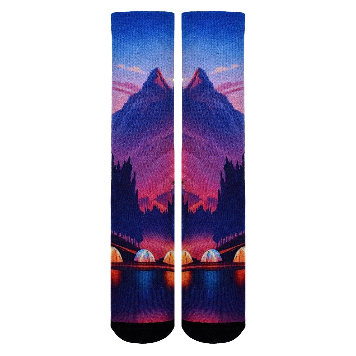 Men & Women's CoolMax Knee-High Socks, Nature Inspired Collection for Men & Women Eco-Friendly Knee High Socks - Wear Sierra