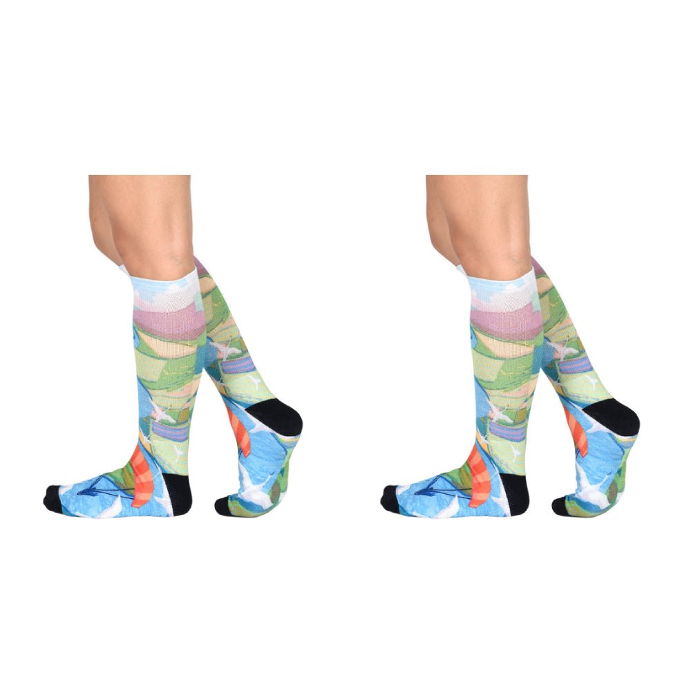 Men & Women's CoolMax Knee-High Socks, Nature Inspired Collection for Men & Women Eco-Friendly Knee High Socks - Wear Sierra