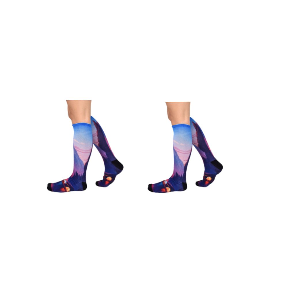 Men & Women's CoolMax Knee-High Socks, Nature Inspired Collection for Men & Women Eco-Friendly Knee High Socks - Wear Sierra