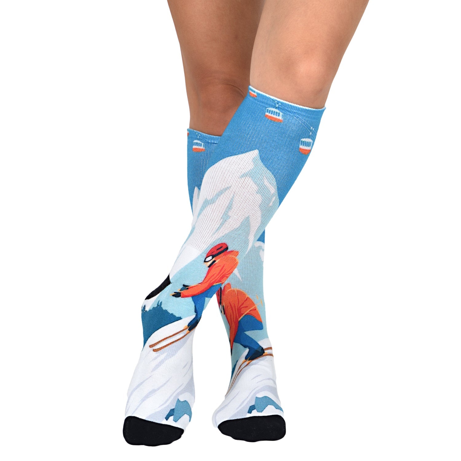 Men & Women's CoolMax Knee-High Socks, Nature Inspired Collection for Men & Women Eco-Friendly Knee High Socks - Wear Sierra