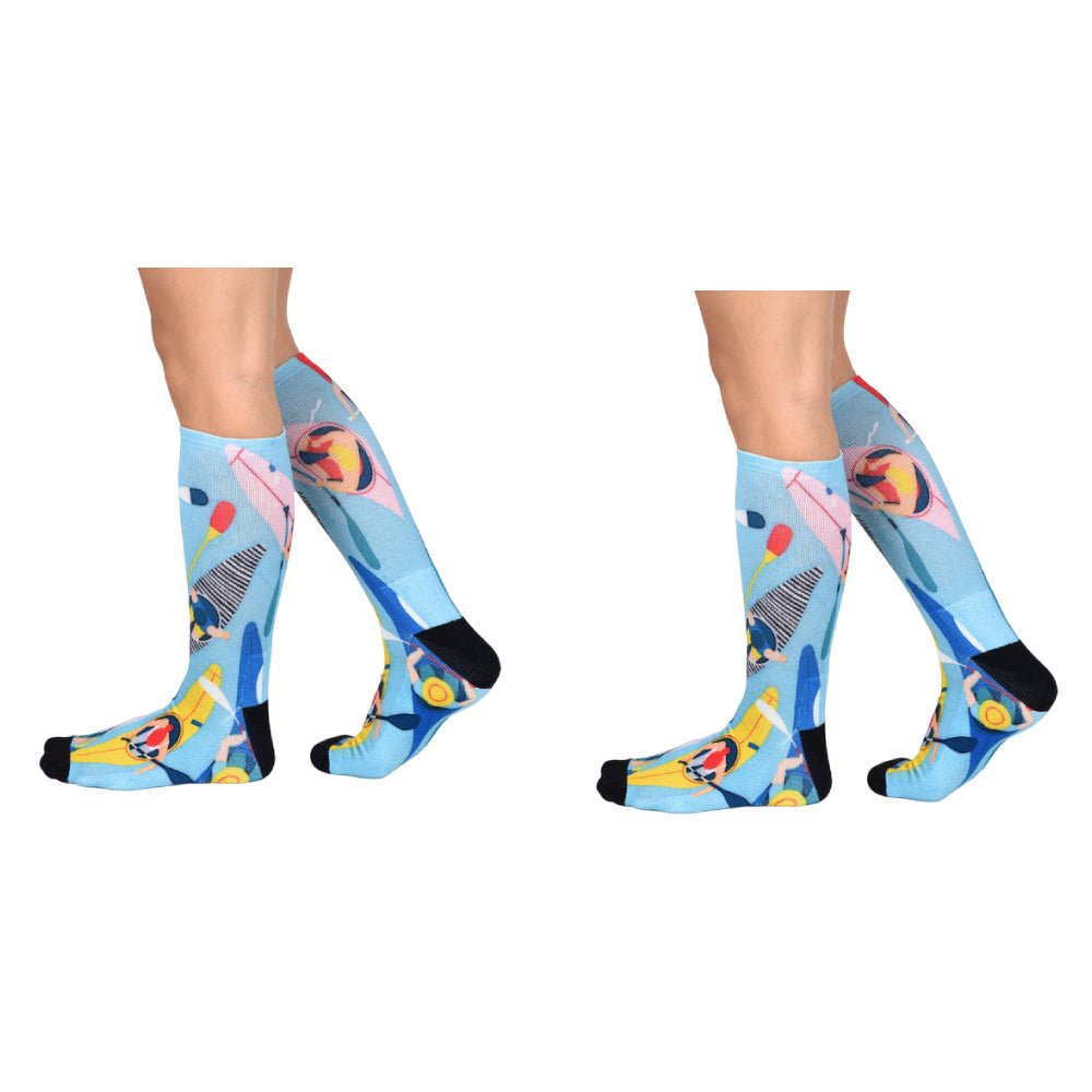 Men & Women's CoolMax Knee-High Socks, Nature Inspired Collection for Men & Women Eco-Friendly Knee High Socks - Wear Sierra
