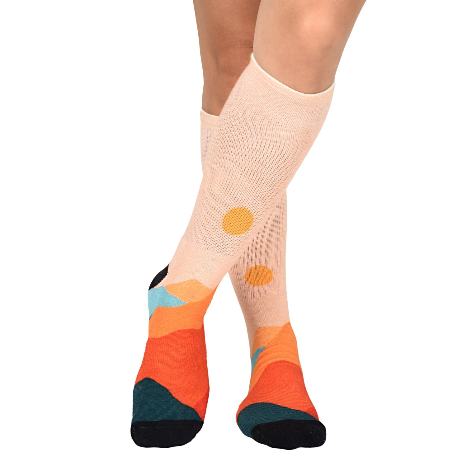 Men & Women's CoolMax Knee-High Socks, Nature Inspired Collection for Men & Women Eco-Friendly Knee High Socks - Wear Sierra