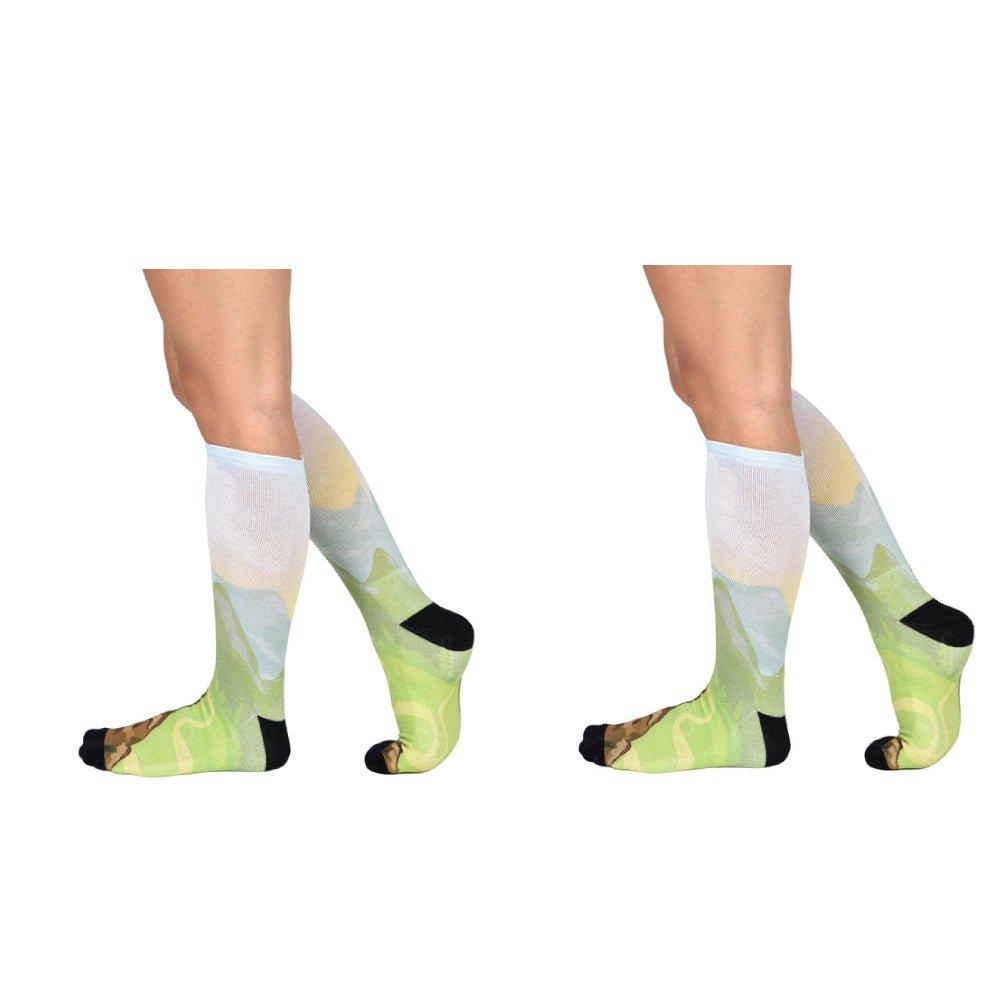 Men & Women's CoolMax Knee-High Socks, Nature Inspired Collection for Men & Women Eco-Friendly Knee High Socks - Wear Sierra