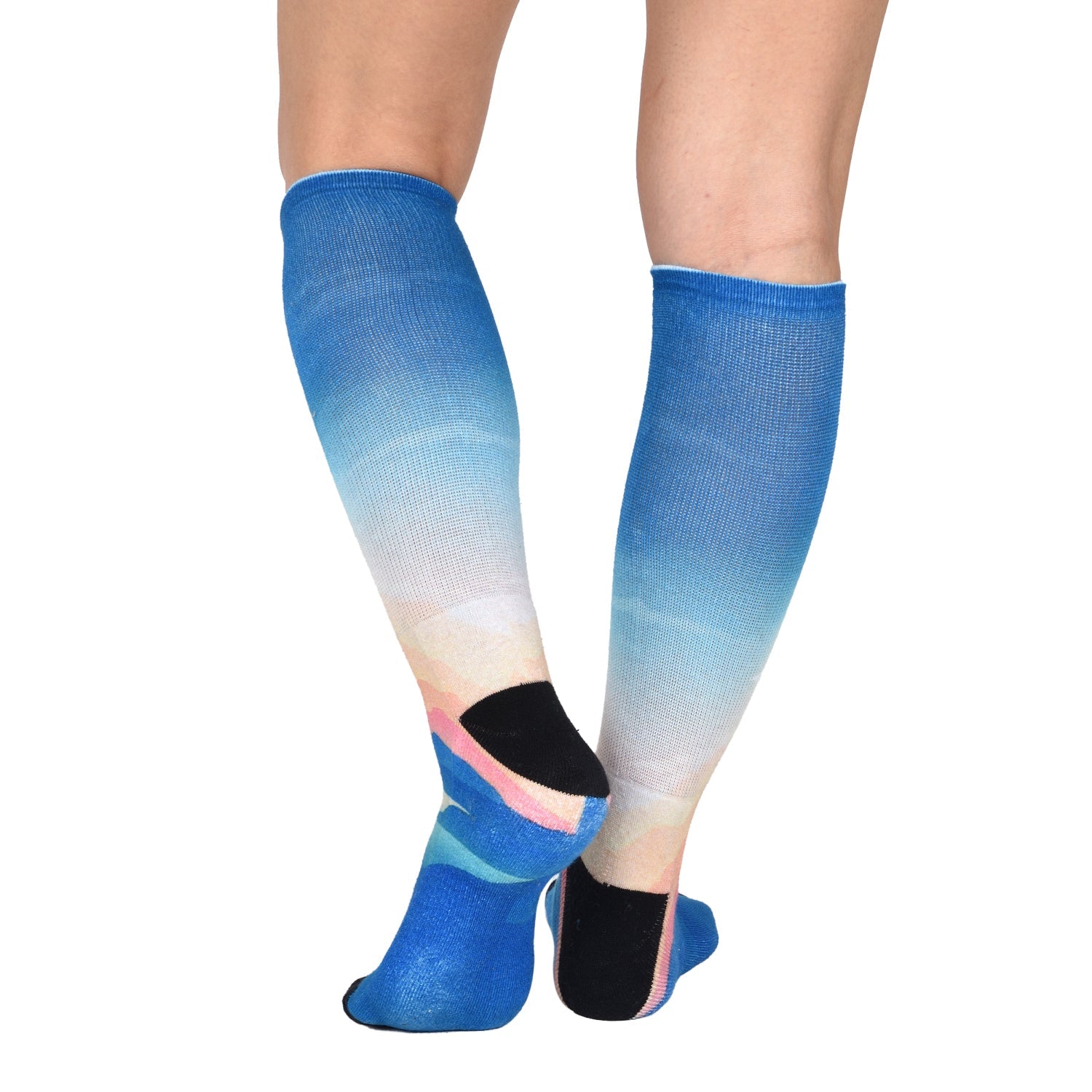 Men & Women's CoolMax Knee-High Socks, Nature Inspired Collection for Men & Women Eco-Friendly Knee High Socks - Wear Sierra
