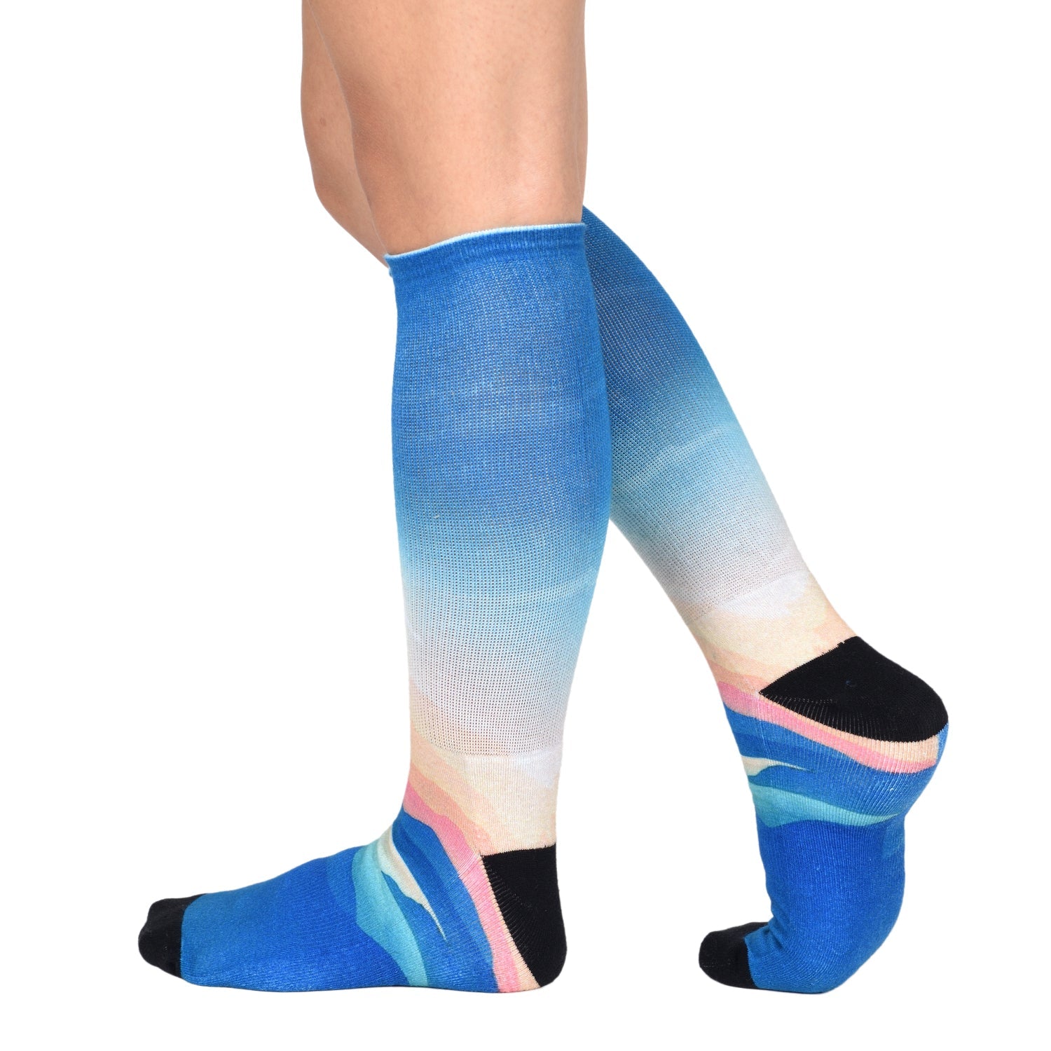 Men & Women's CoolMax Knee-High Socks, Nature Inspired Collection for Men & Women Eco-Friendly Knee High Socks - Wear Sierra