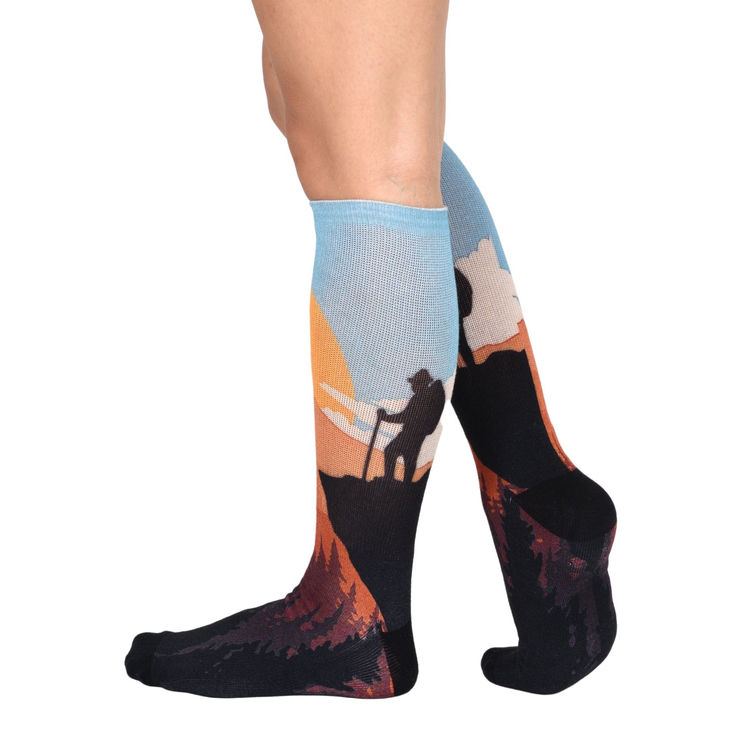 Men & Women's CoolMax Knee-High Socks, Nature Inspired Collection for Men & Women Eco-Friendly Knee High Socks - Wear Sierra