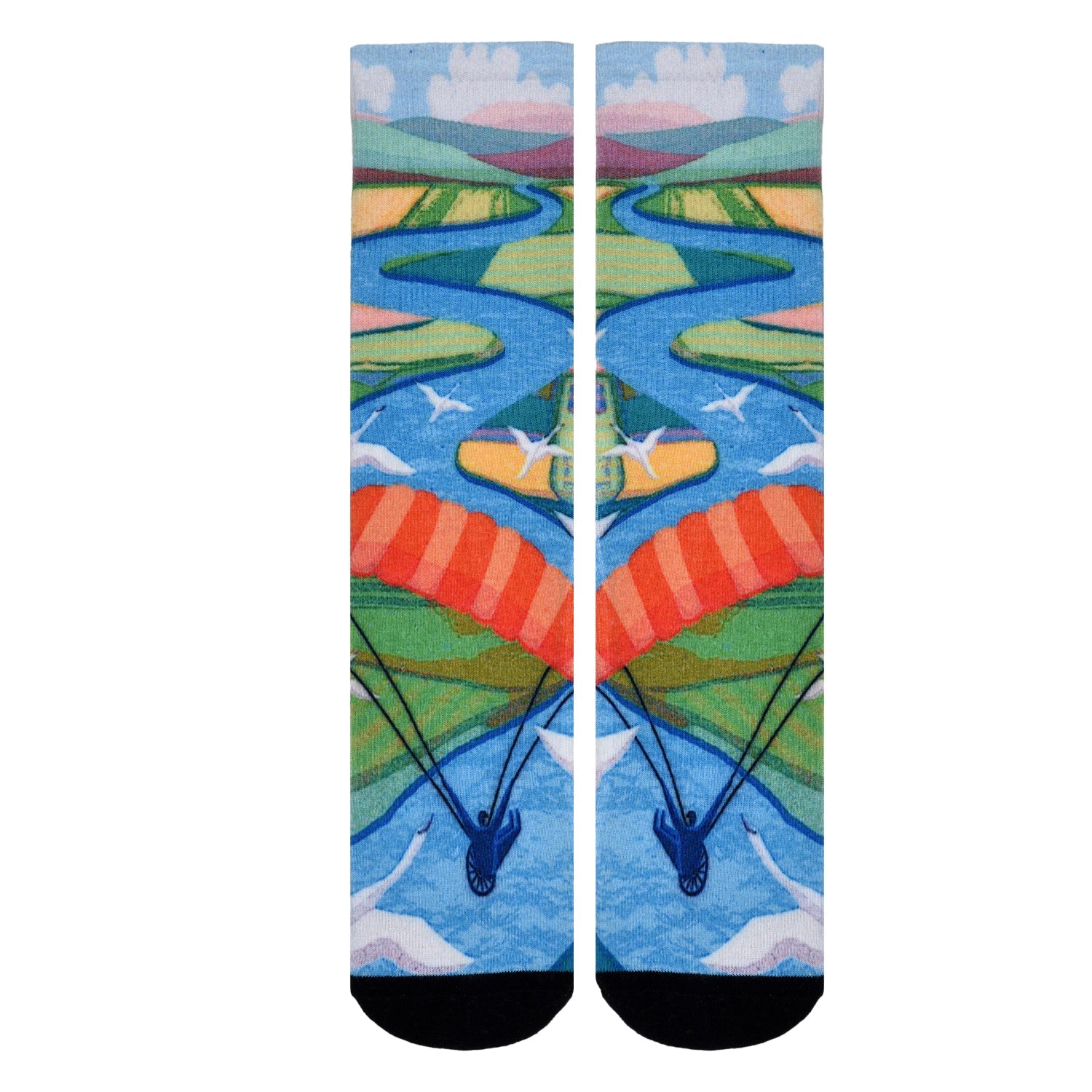 Men & Women's CoolMax Knee-High Socks, Nature Inspired Collection for Men & Women Eco-Friendly Knee High Socks - Wear Sierra
