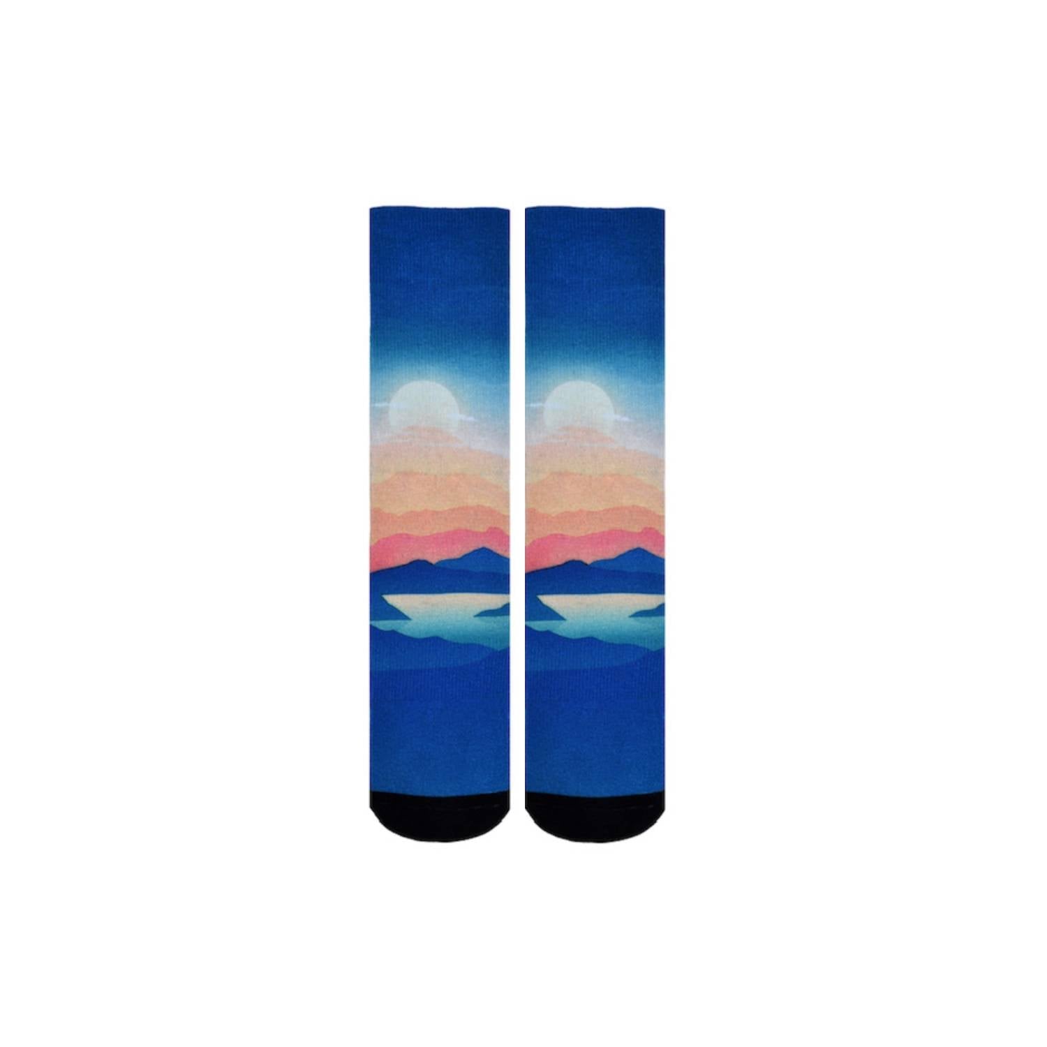 Men & Women's CoolMax Knee-High Socks, Nature Inspired Collection for Men & Women Eco-Friendly Knee High Socks - Wear Sierra