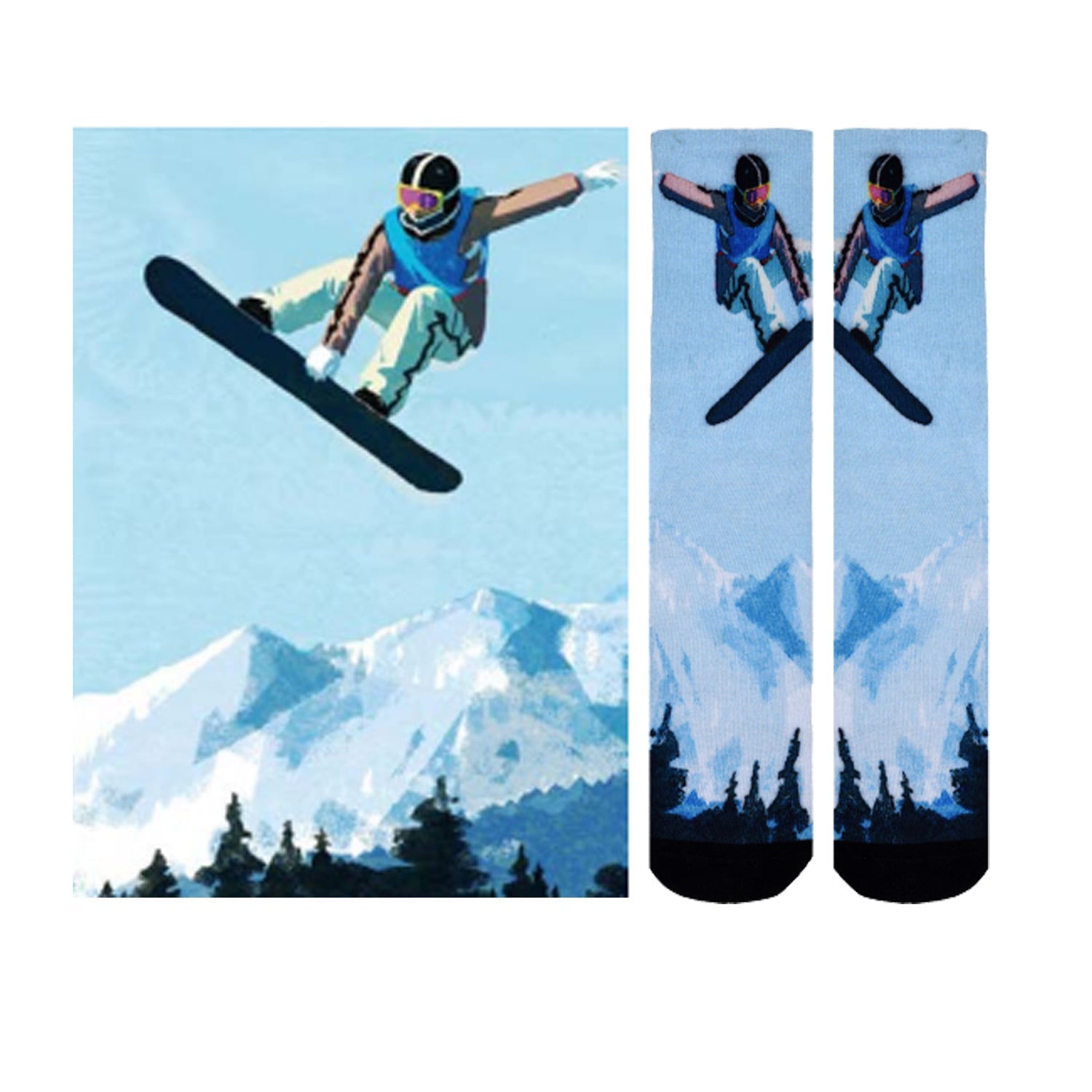 Men & Women's CoolMax Knee-High Socks, Nature Inspired Collection for Men & Women Eco-Friendly Knee High Socks - Wear Sierra