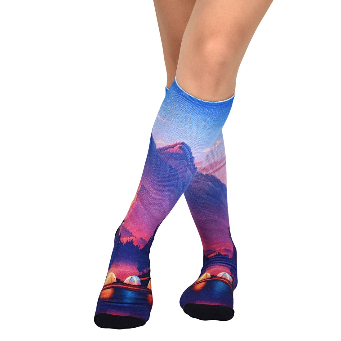 Men & Women's CoolMax Knee-High Socks, Nature Inspired Collection for Men & Women Eco-Friendly Knee High Socks - Wear Sierra