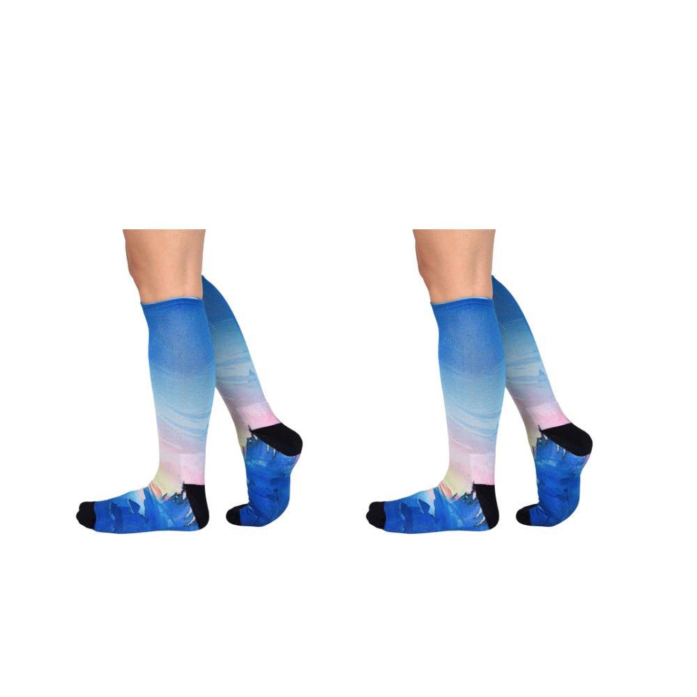 Men & Women's CoolMax Knee-High Socks, Nature Inspired Collection for Men & Women Eco-Friendly Knee High Socks - Wear Sierra