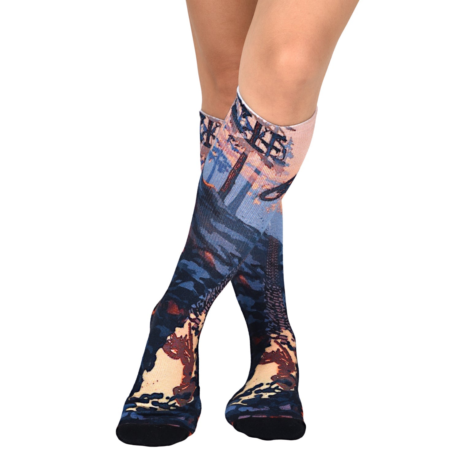 Men & Women's CoolMax Knee-High Socks, Nature Inspired Collection for Men & Women Eco-Friendly Knee High Socks - Wear Sierra