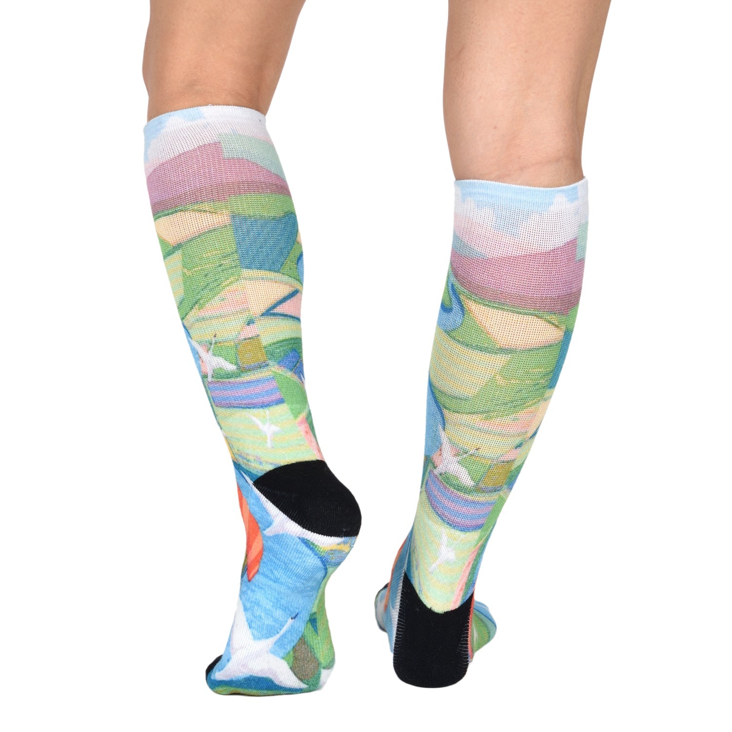 Men & Women's CoolMax Knee-High Socks, Nature Inspired Collection for Men & Women Eco-Friendly Knee High Socks - Wear Sierra