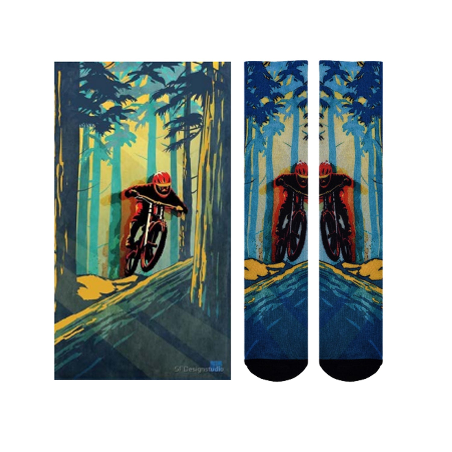 Men & Women's CoolMax Knee-High Socks, Nature Inspired Collection for Men & Women Eco-Friendly Knee High Socks - Wear Sierra