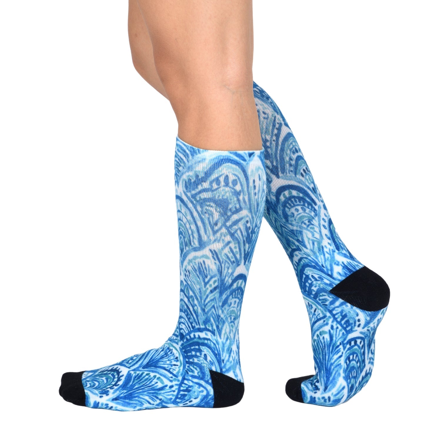 Men & Women's CoolMax Knee-High Socks, Nature Inspired Collection for Men & Women Eco-Friendly Knee High Socks - Wear Sierra