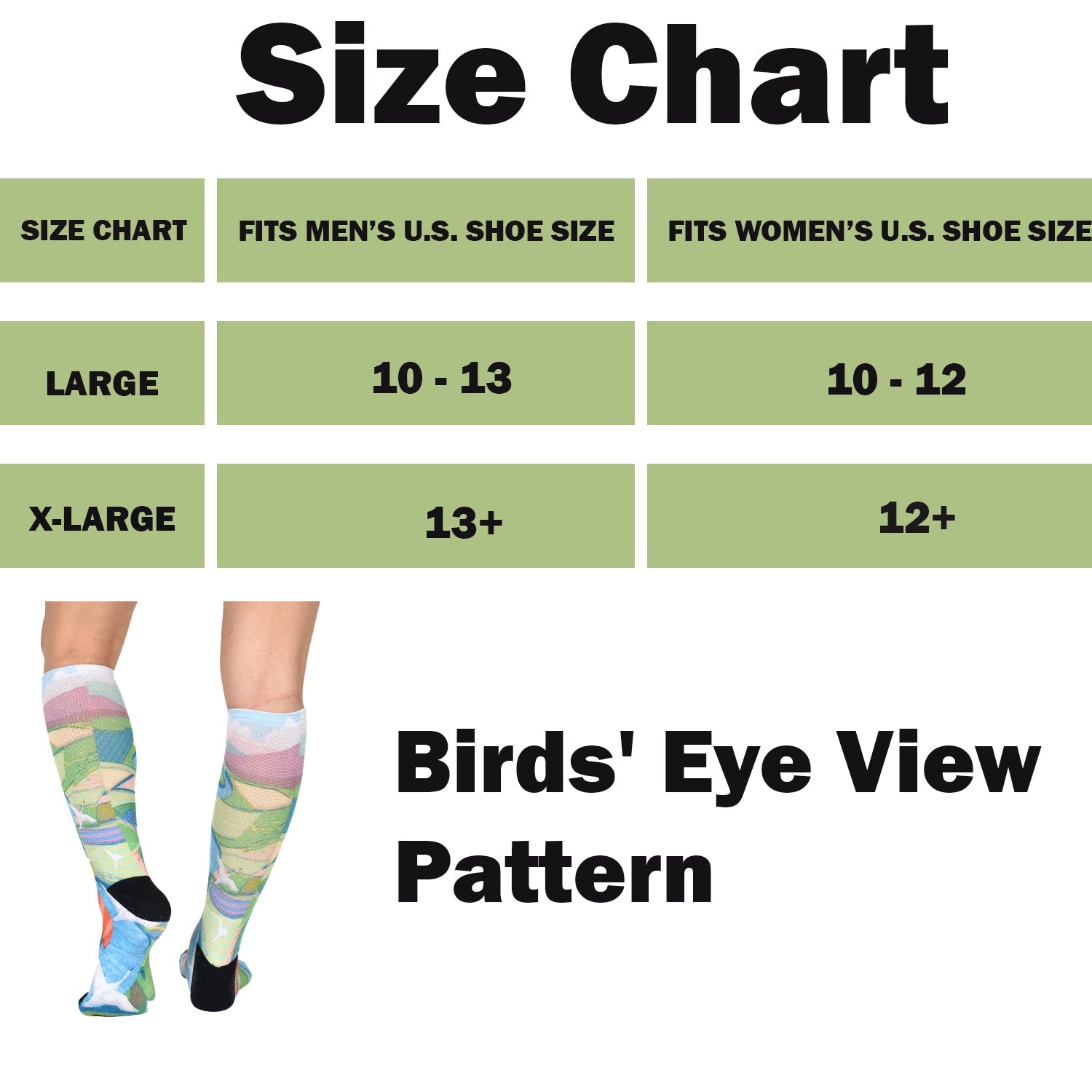 Men & Women's CoolMax Knee-High Socks, Nature Inspired Collection for Men & Women Eco-Friendly Knee High Socks - Wear Sierra