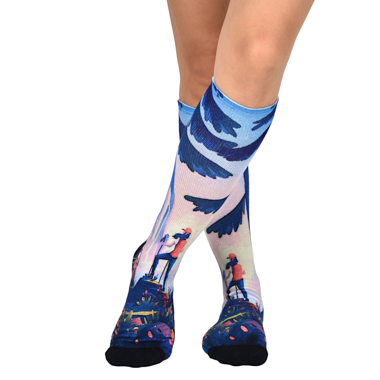 Men & Women's CoolMax Knee-High Socks, Nature Inspired Collection for Men & Women Eco-Friendly Knee High Socks - Wear Sierra