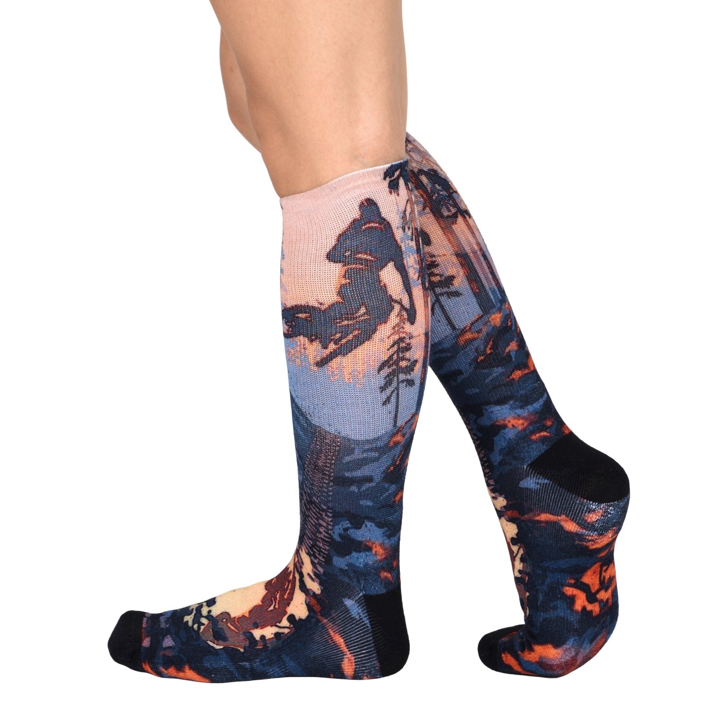 Men & Women's CoolMax Knee-High Socks, Nature Inspired Collection for Men & Women Eco-Friendly Knee High Socks - Wear Sierra