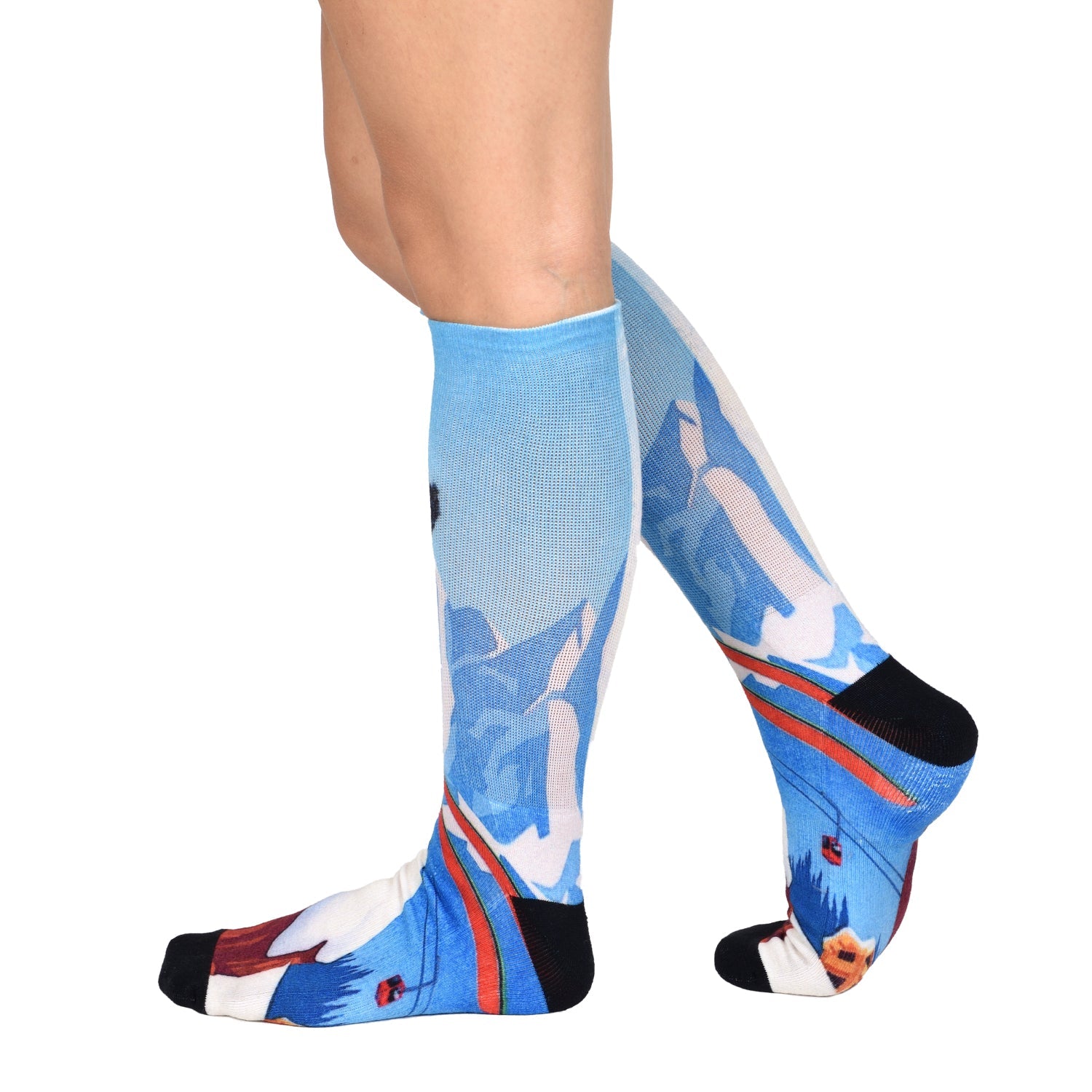 Men & Women's CoolMax Knee-High Socks, Nature Inspired Collection for Men & Women Eco-Friendly Knee High Socks - Wear Sierra
