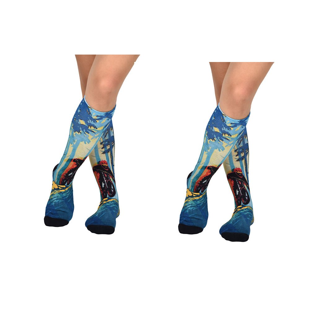 Men & Women's CoolMax Knee-High Socks, Nature Inspired Collection for Men & Women Eco-Friendly Knee High Socks - Wear Sierra
