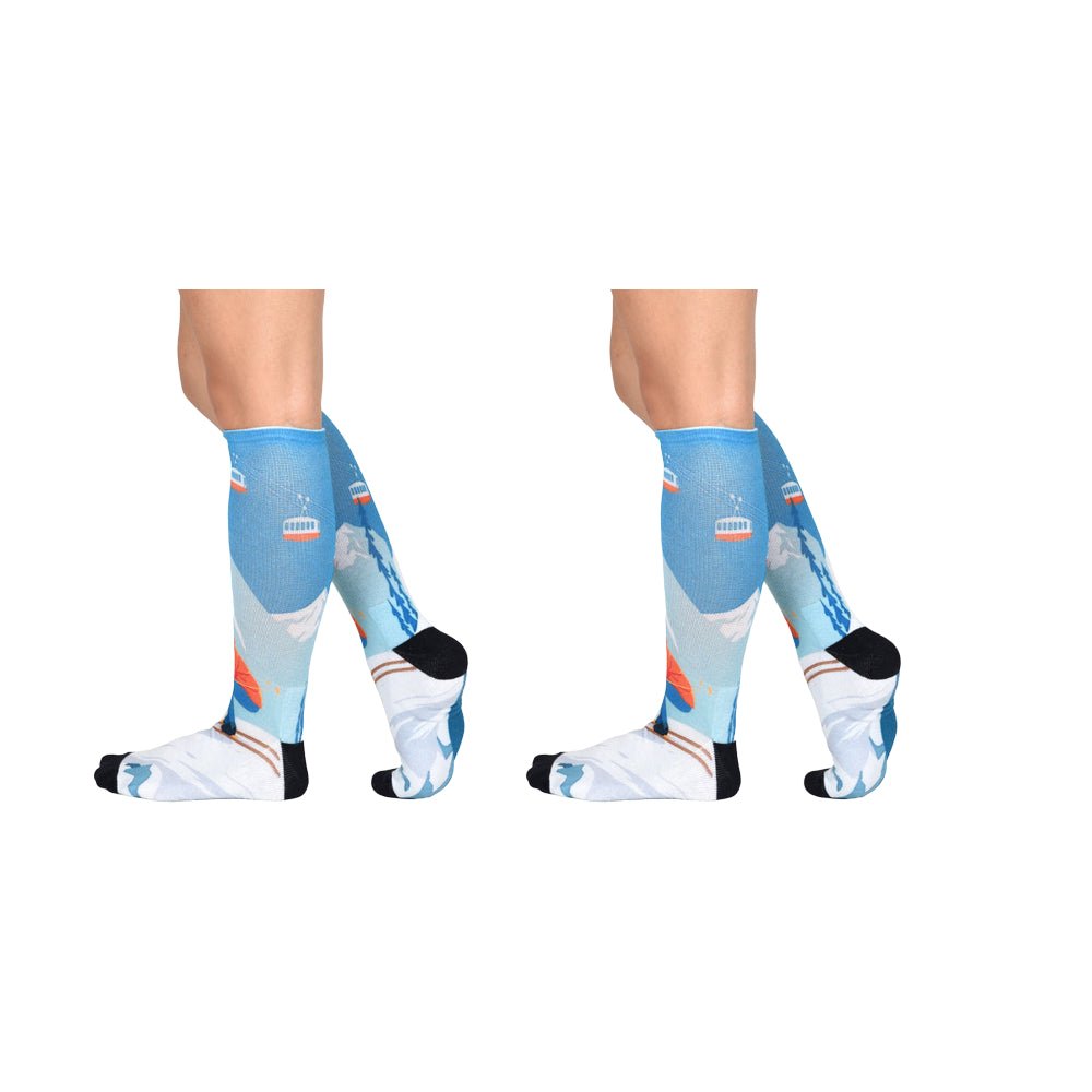 Men & Women's CoolMax Knee-High Socks, Nature Inspired Collection for Men & Women Eco-Friendly Knee High Socks - Wear Sierra