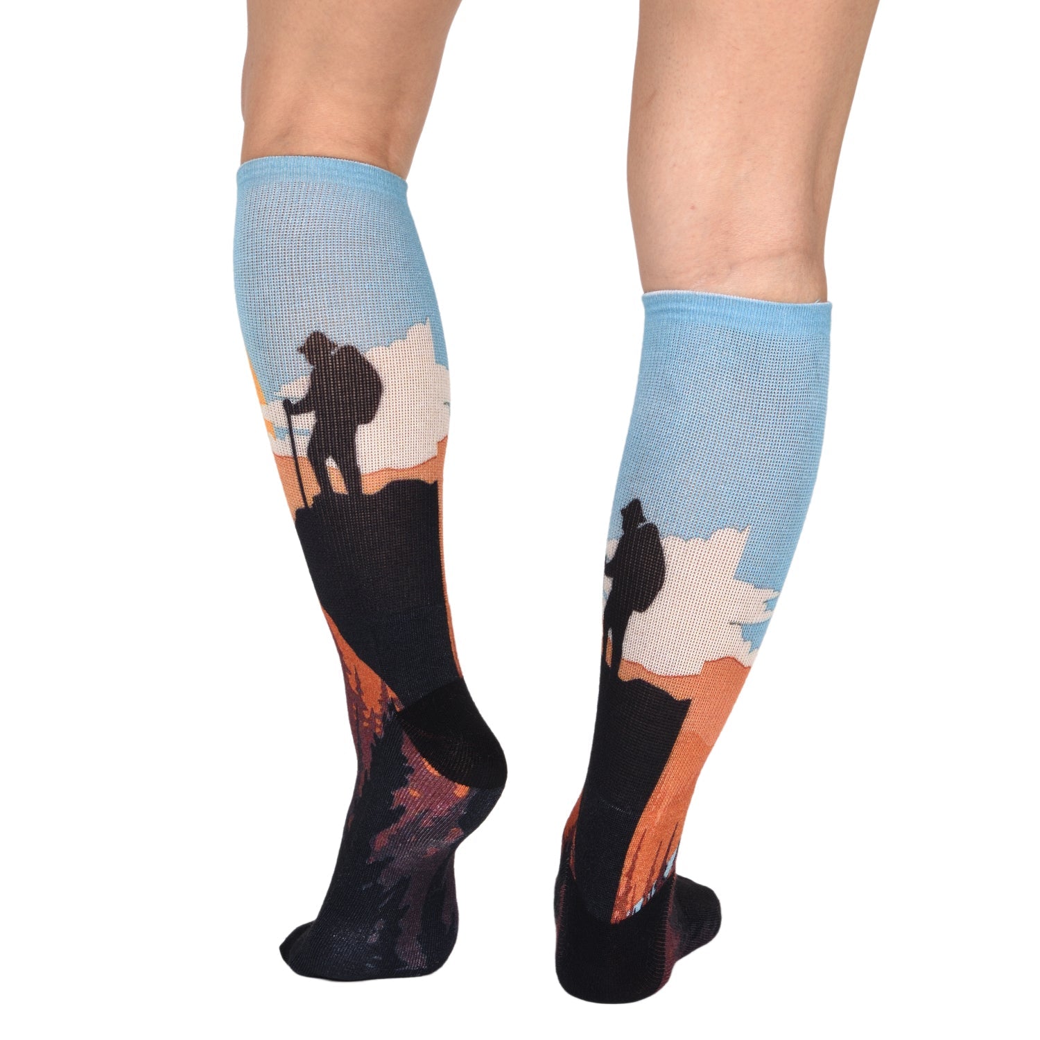 Men & Women's CoolMax Knee-High Socks, Nature Inspired Collection for Men & Women Eco-Friendly Knee High Socks - Wear Sierra