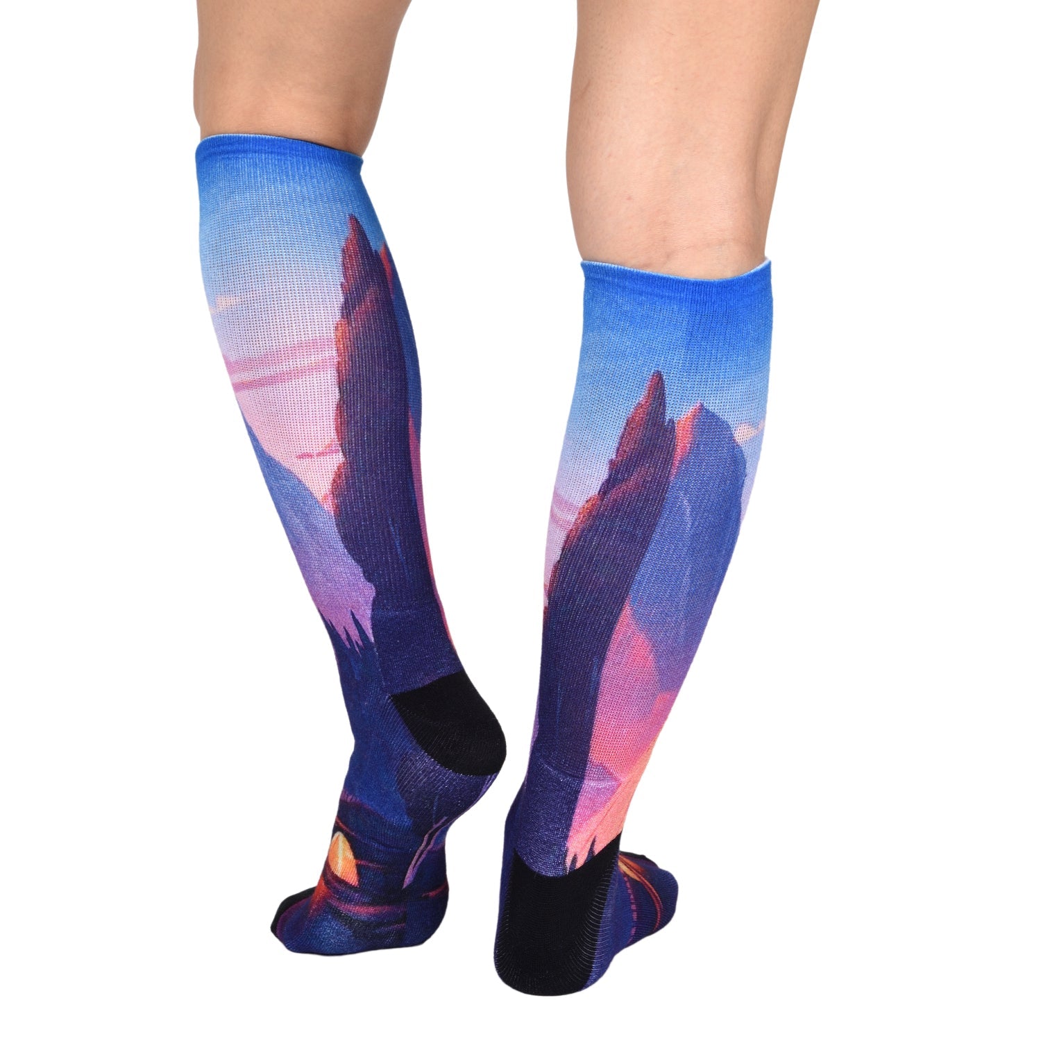 Men & Women's CoolMax Knee-High Socks, Nature Inspired Collection for Men & Women Eco-Friendly Knee High Socks - Wear Sierra