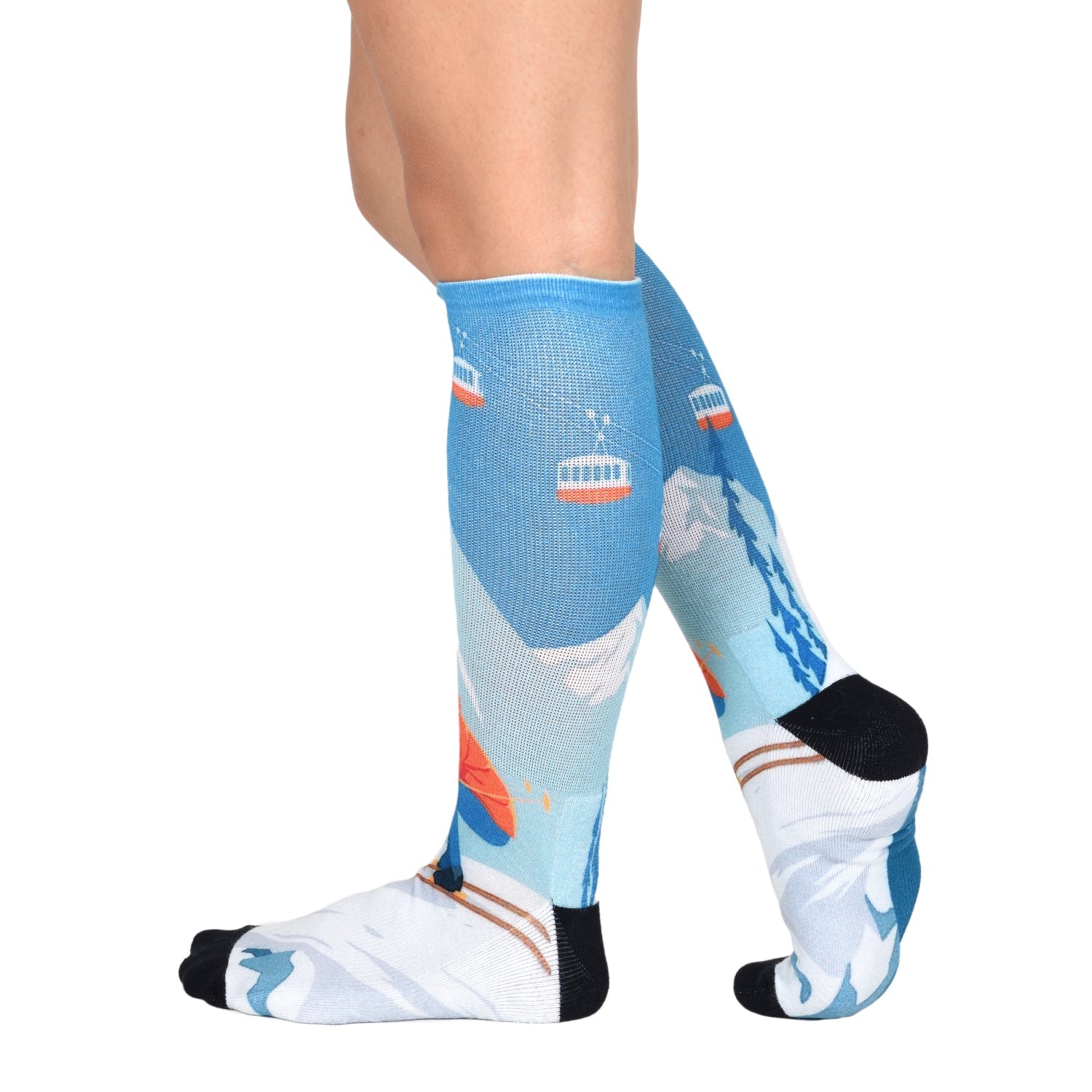 Men & Women's CoolMax Knee-High Socks, Nature Inspired Collection for Men & Women Eco-Friendly Knee High Socks - Wear Sierra