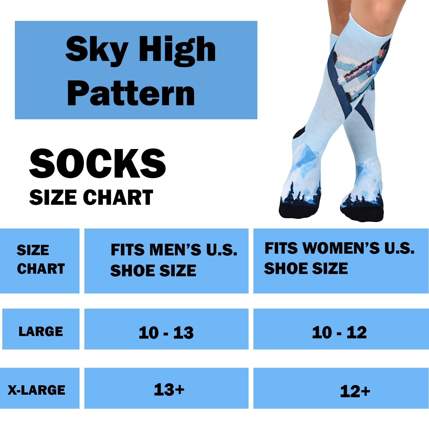 Men & Women's CoolMax Knee-High Socks, Nature Inspired Collection for Men & Women Eco-Friendly Knee High Socks - Wear Sierra