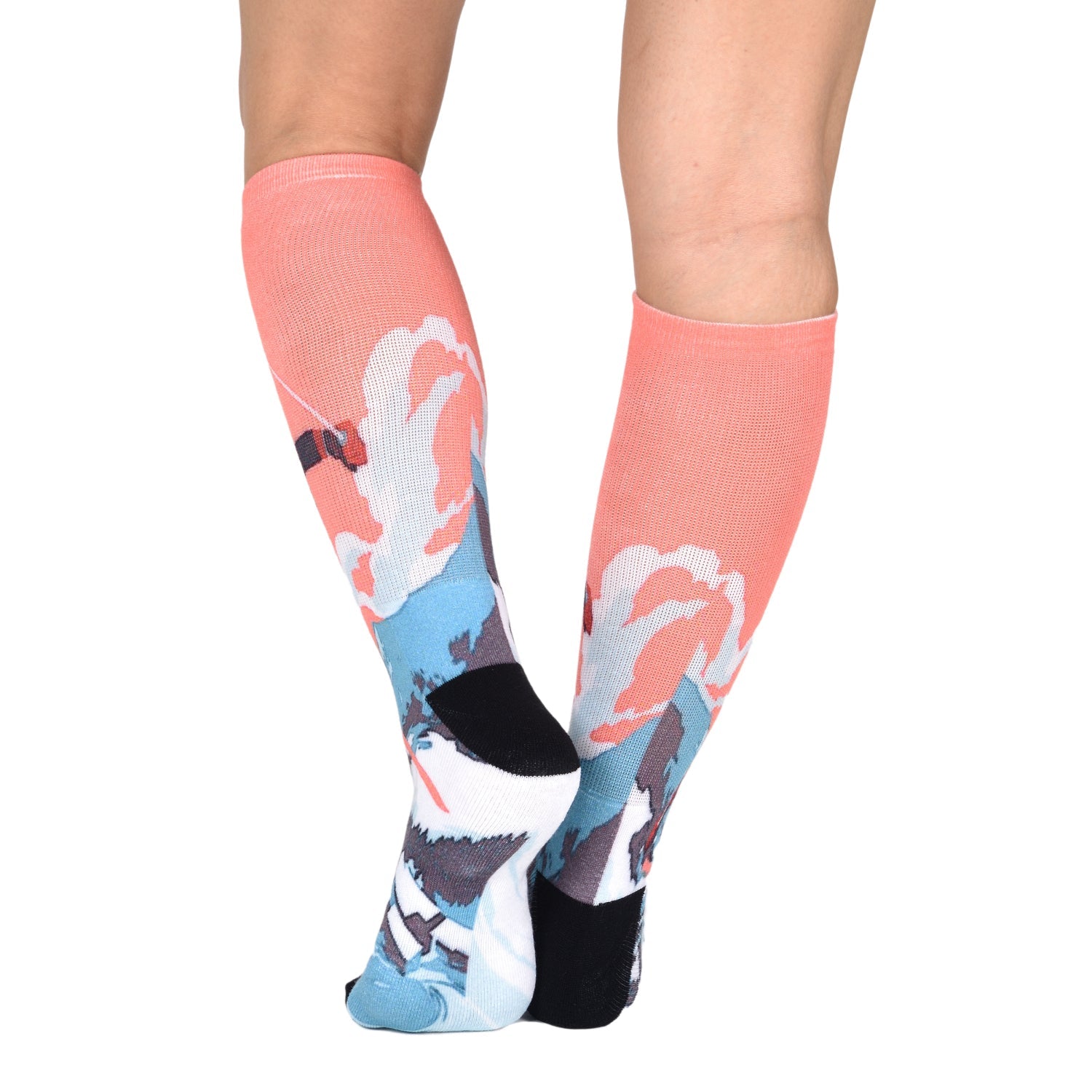 Men & Women's CoolMax Knee-High Socks, Nature Inspired Collection for Men & Women Eco-Friendly Knee High Socks - Wear Sierra