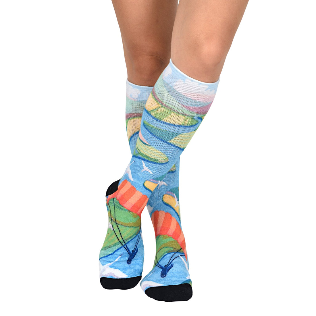 Men & Women's CoolMax Knee-High Socks, Nature Inspired Collection for Men & Women Eco-Friendly Knee High Socks - Wear Sierra