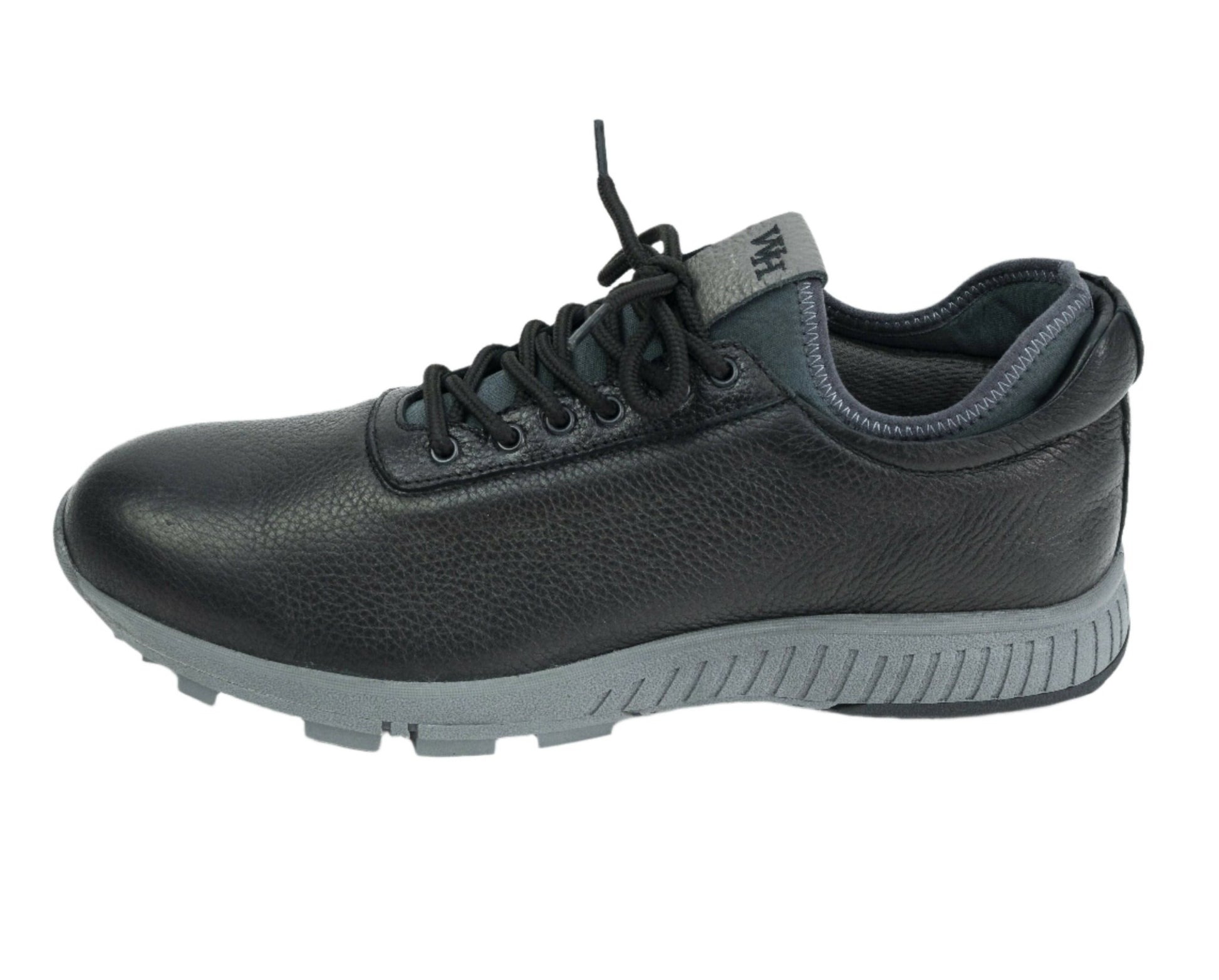 Men's Ace Deerskin Golf Shoes - in All Black - Wear Sierra