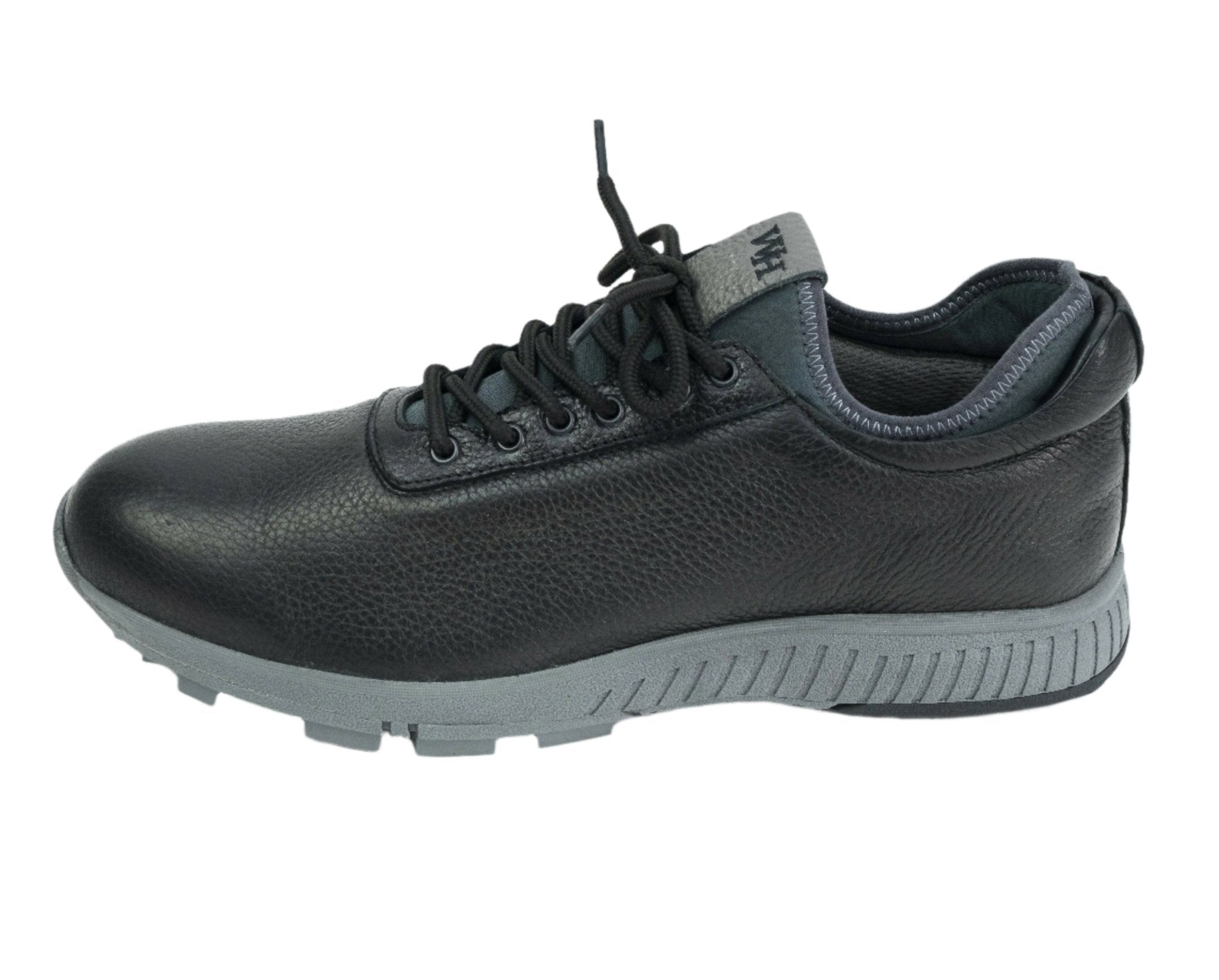 Men's Ace Deerskin Golf Shoes - in All Black - Wear Sierra