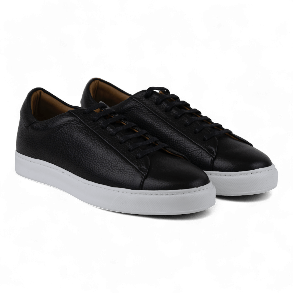 Men's All Leather Sneakers - Great for Fridays at the Office, Casual Days at Home (Descartes Style) - Wear Sierra