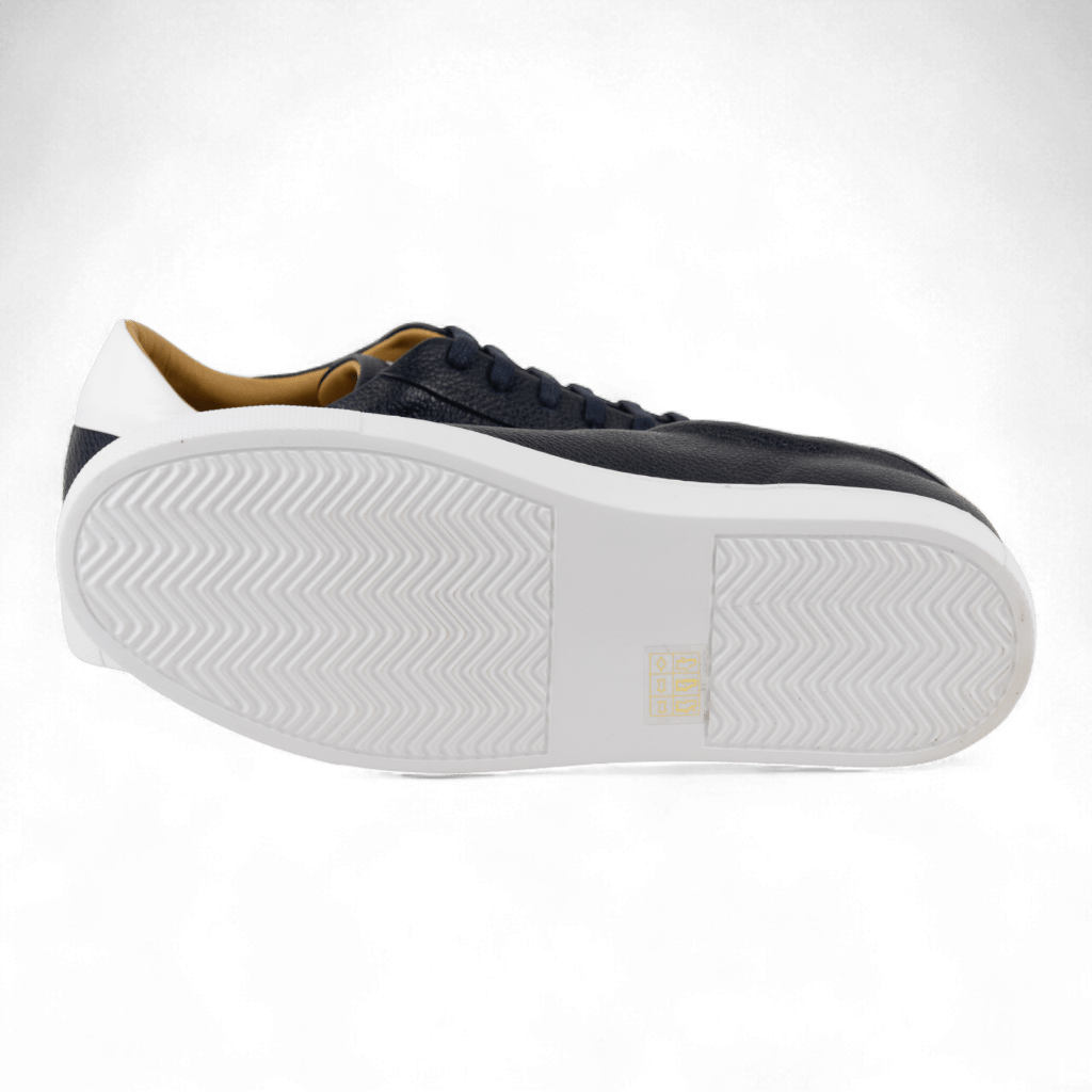 Men's All Leather Sneakers - Great for Fridays at the Office, Casual Days at Home (Descartes Style) - Wear Sierra